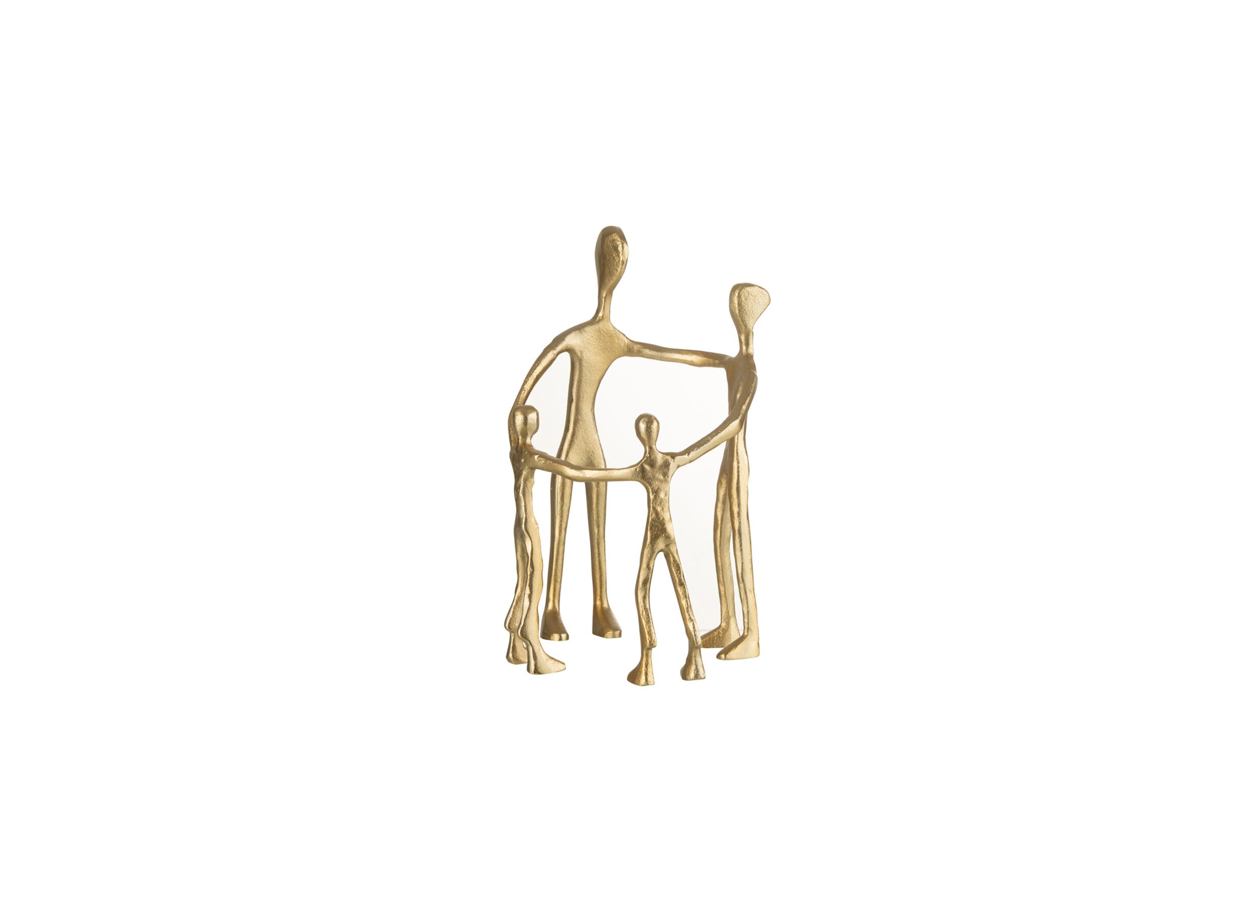Plus Important - Figurine Cercle familial H31cm - aluminium - or