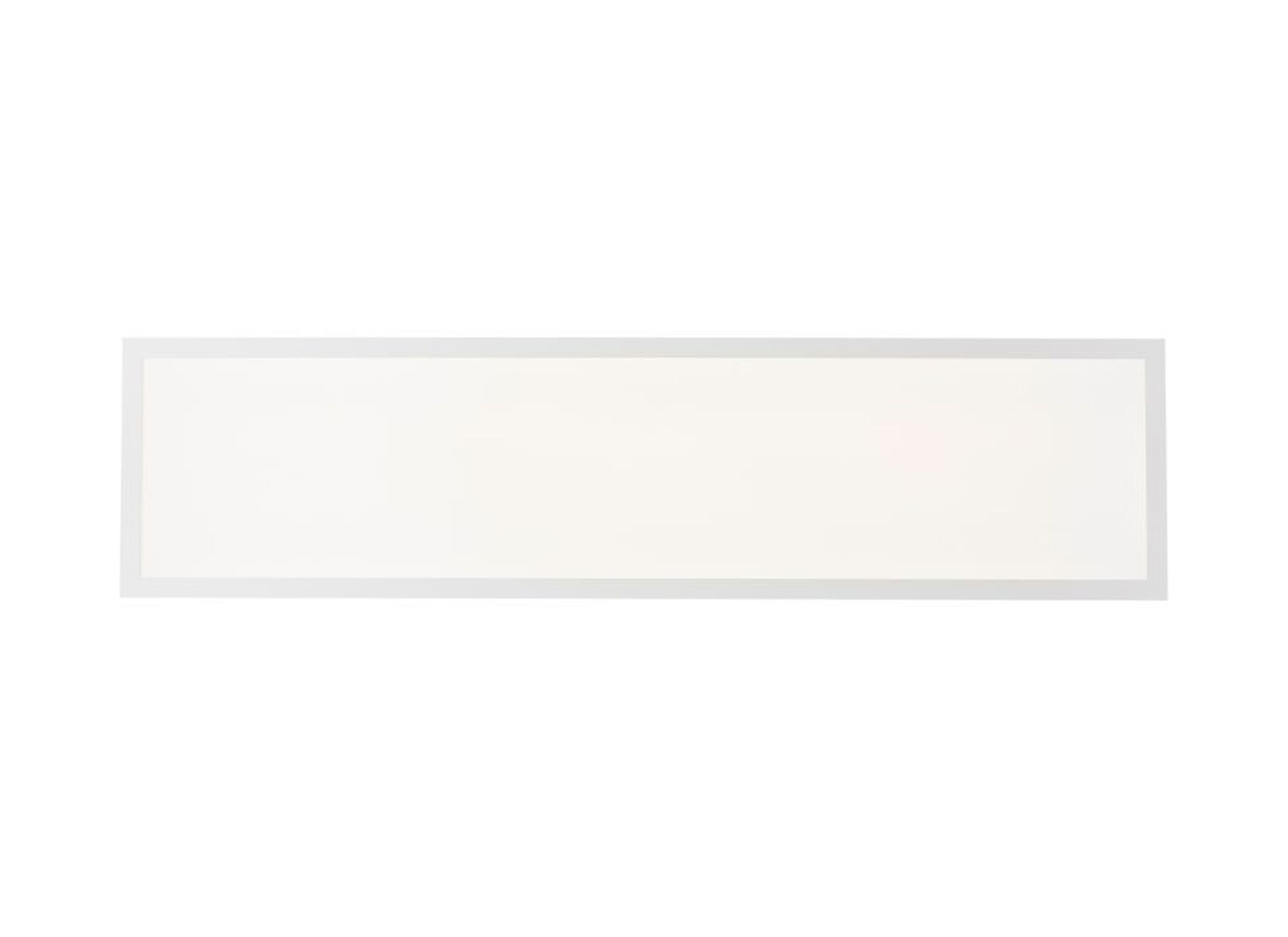 Overzichtsfoto - Plafondlamp Briston 100x25x5cm - kunststof & metaal - wit