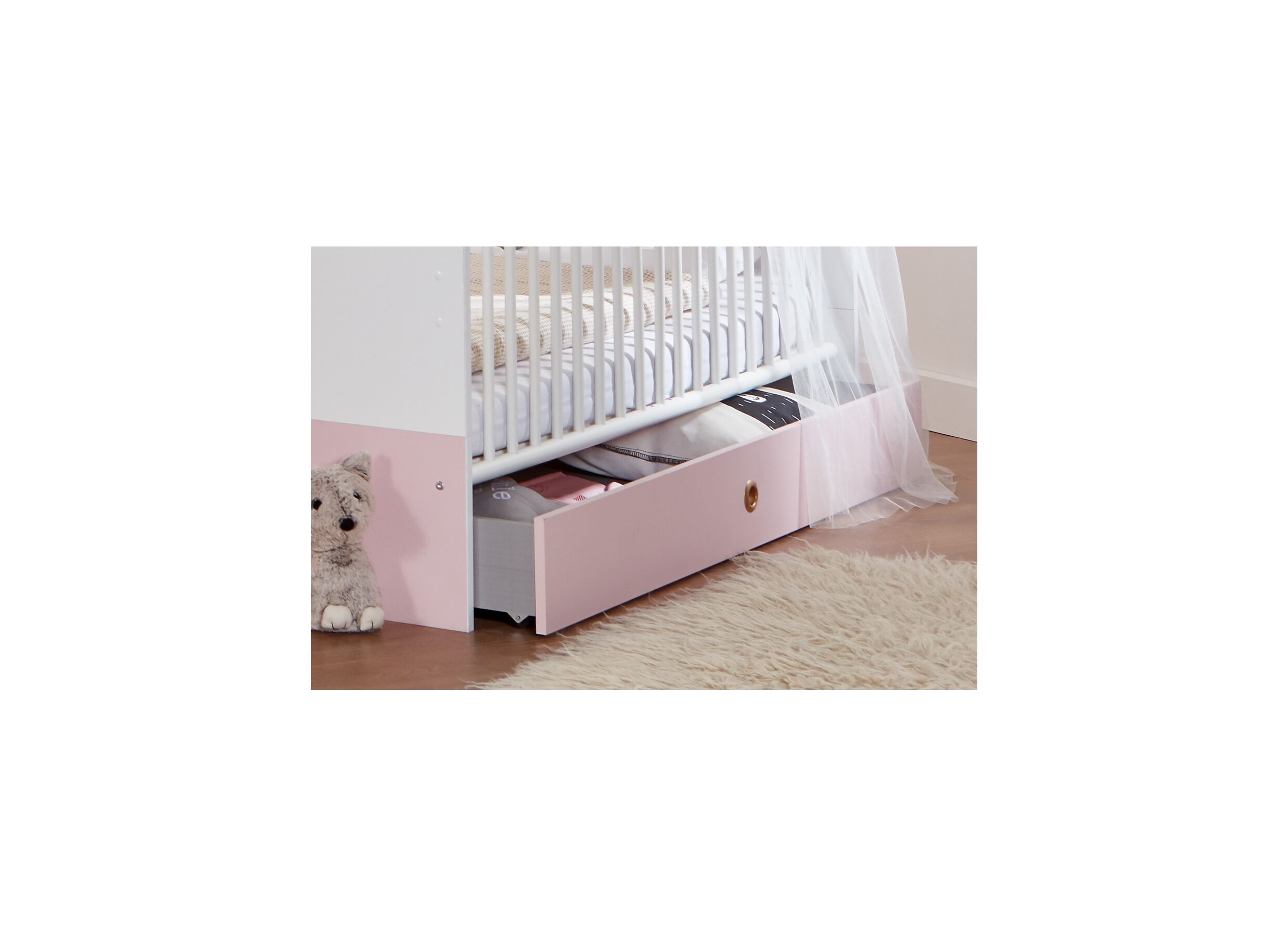 Tiroir pour lit bébé Cindy 137x71x17cm - Tiroir pour lit bébé Cindy 137x71x17cm
