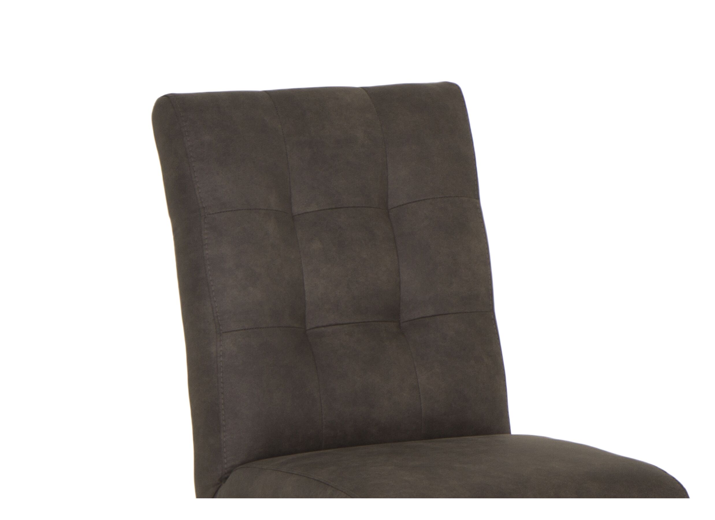 Chaise Dakar 52x72x97,5cm - microfibre - anthracite