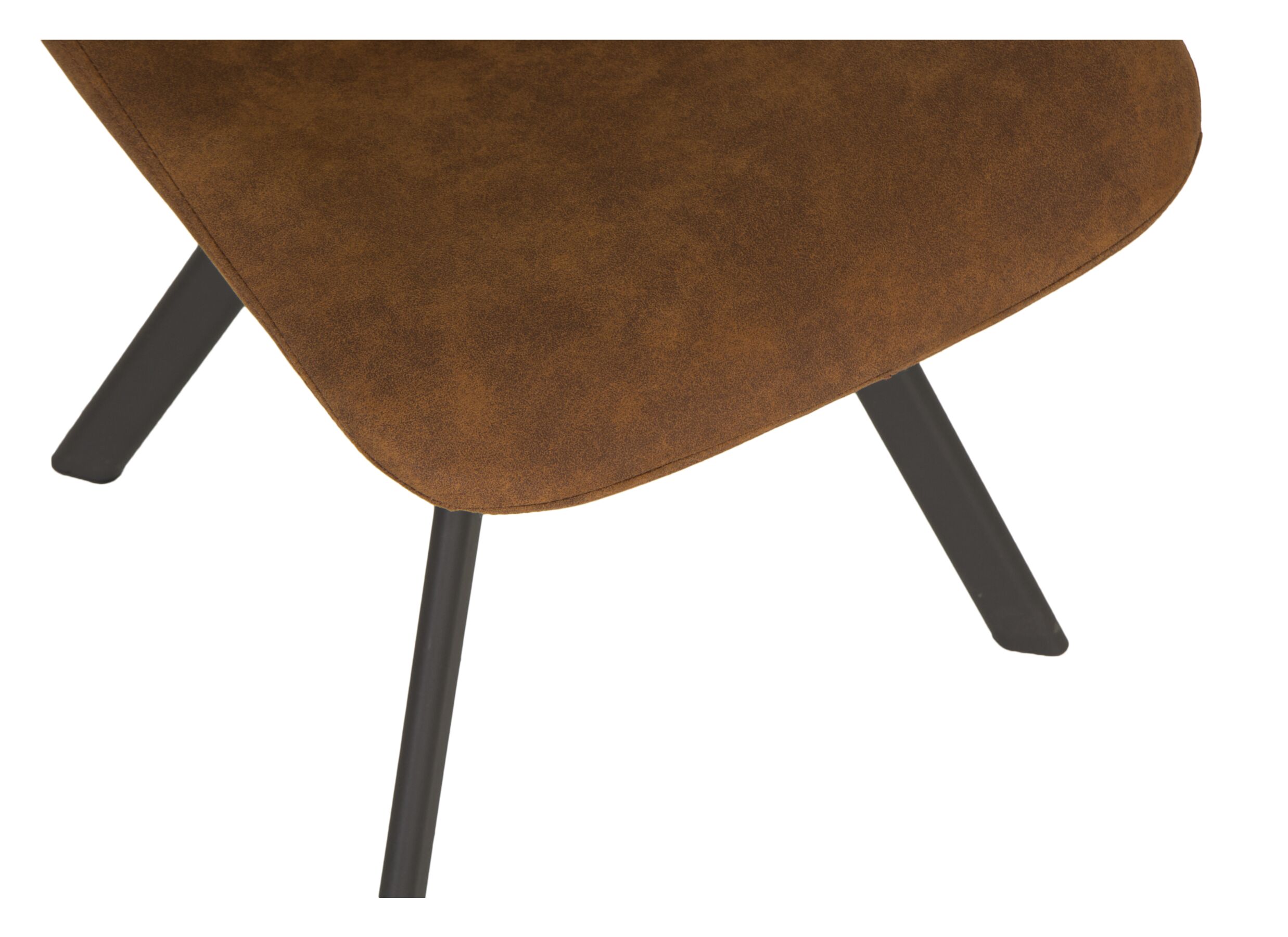 Detail - Chaise Frantz 47x57x83cm - tissu - cognac