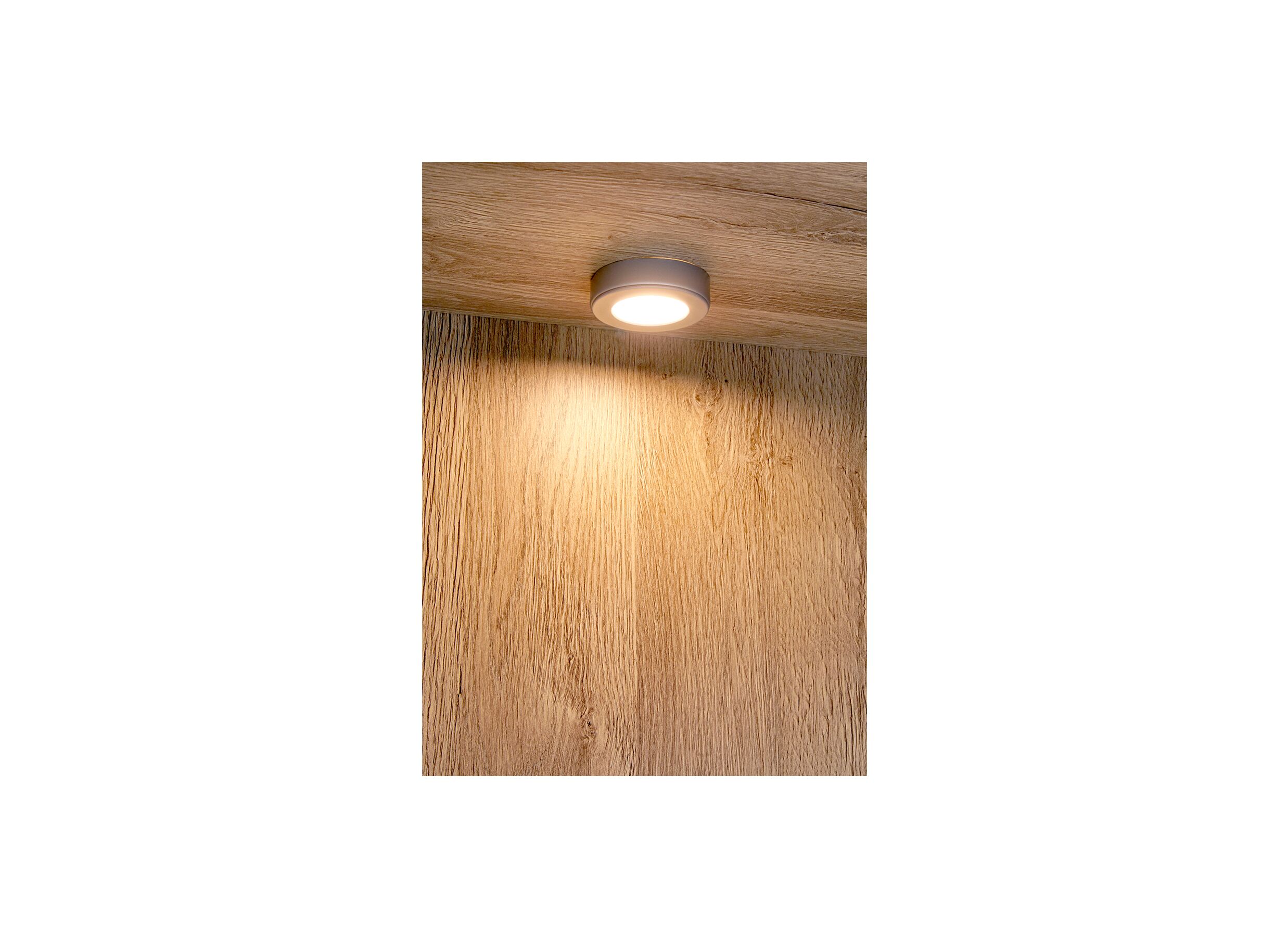 Vitrinekast 108cm - decor - French oak/grijs
