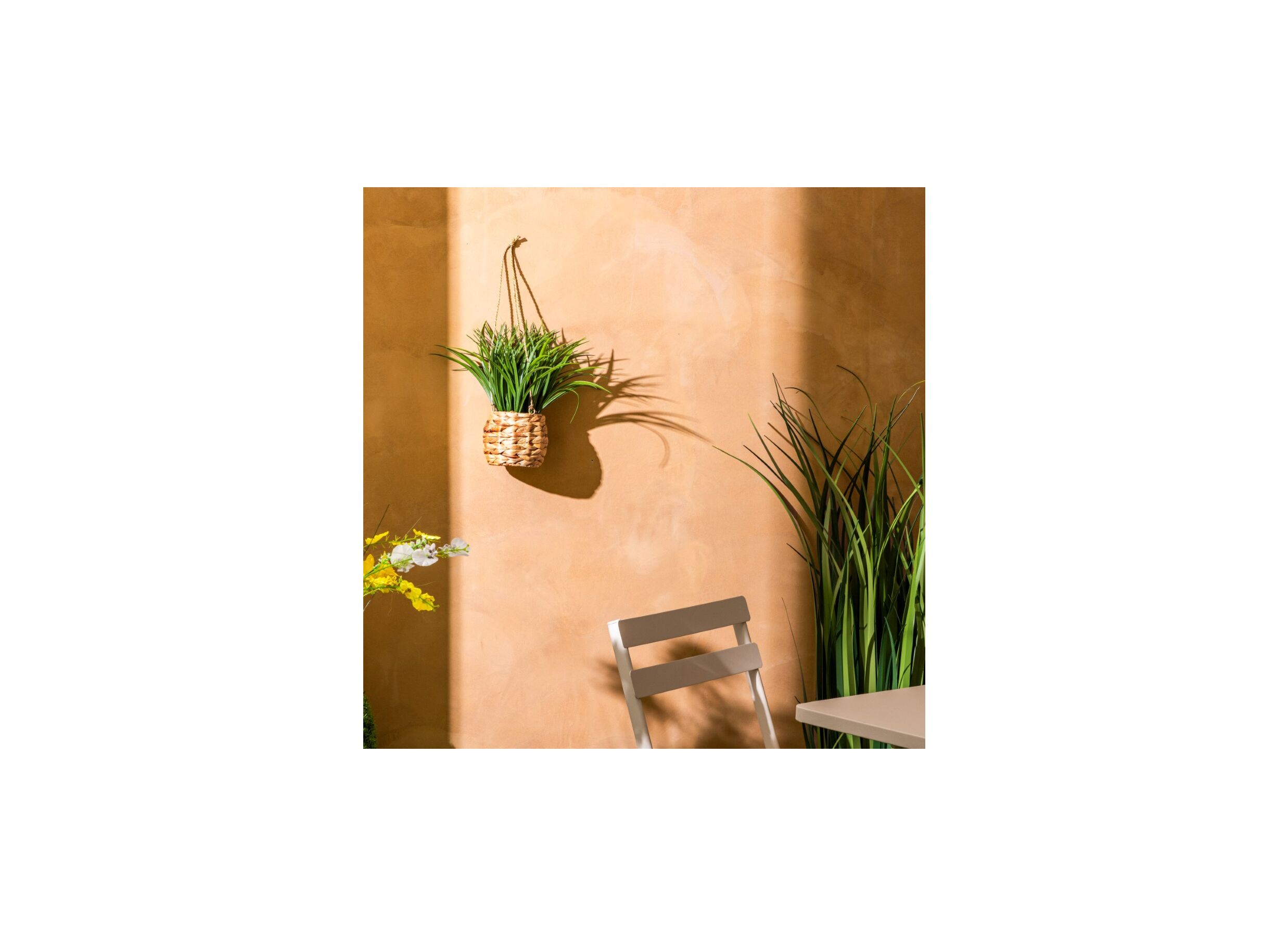 Foto ambiance - Plante artificielle suspendue Moda H27cm - plastique - vert/naturel