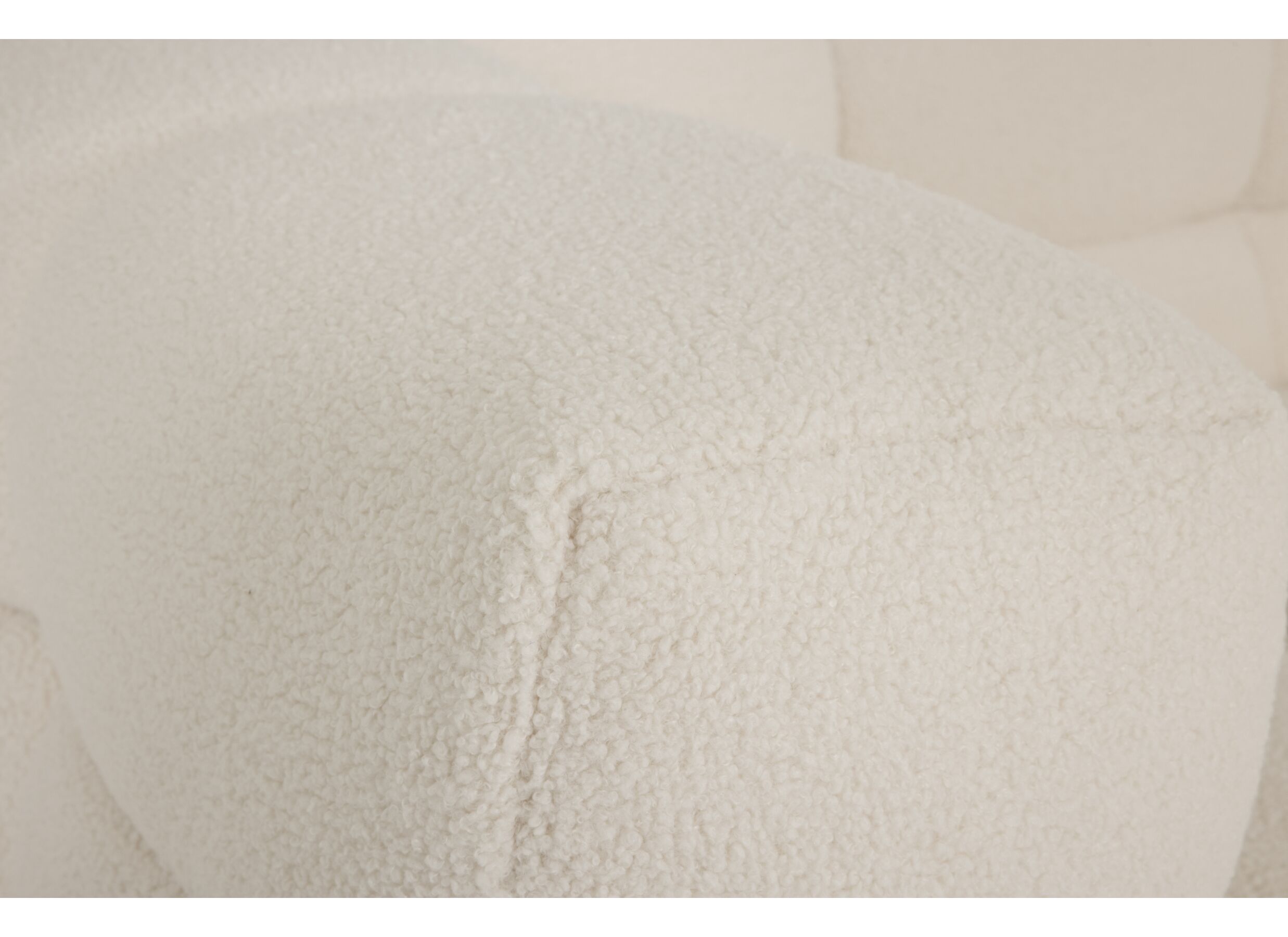 Detailfoto - Zetel Bubble 2,5-zit - stof - wit