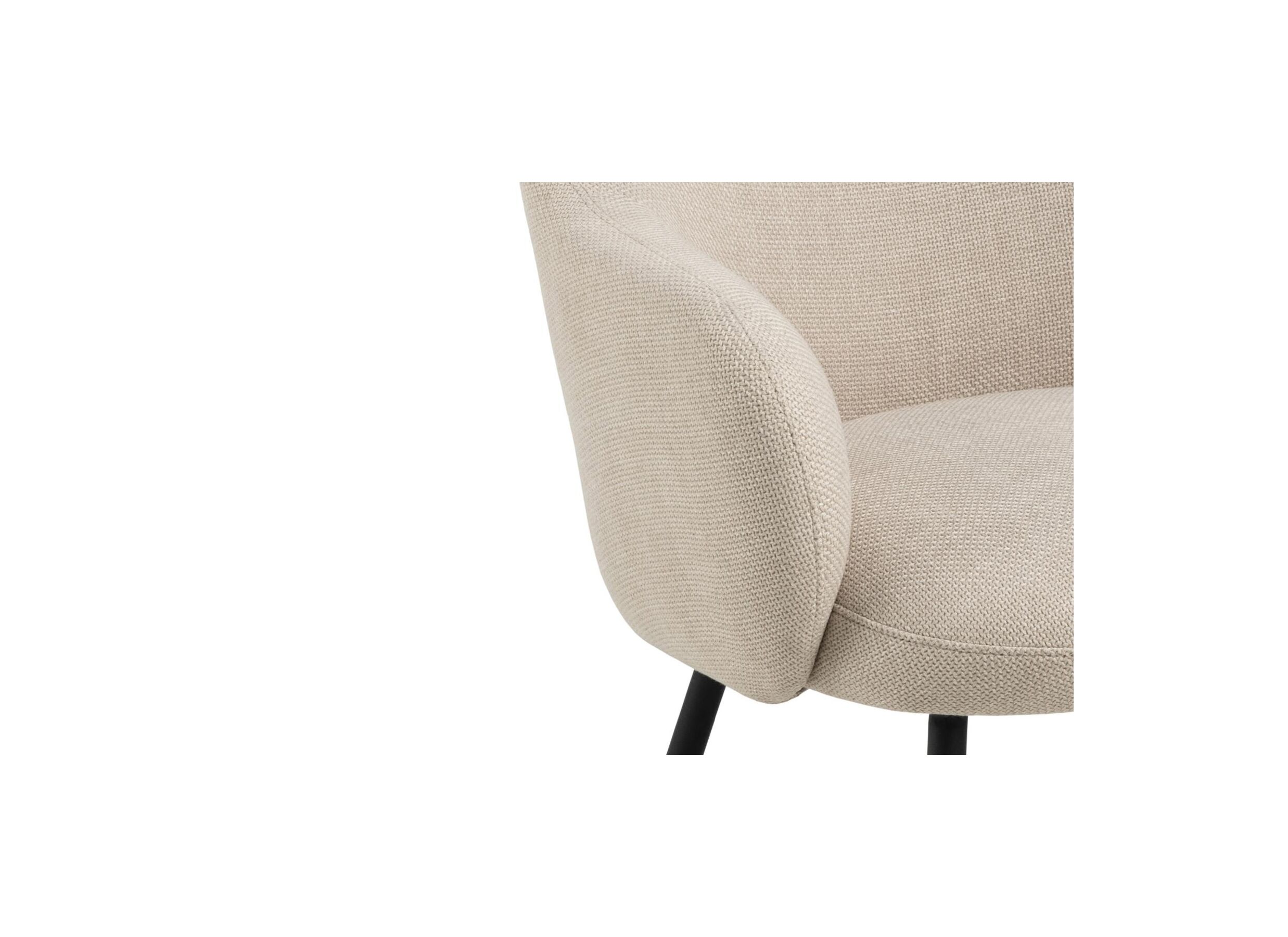 Detail - Fauteuil 70x75x75cm - tissu - beige