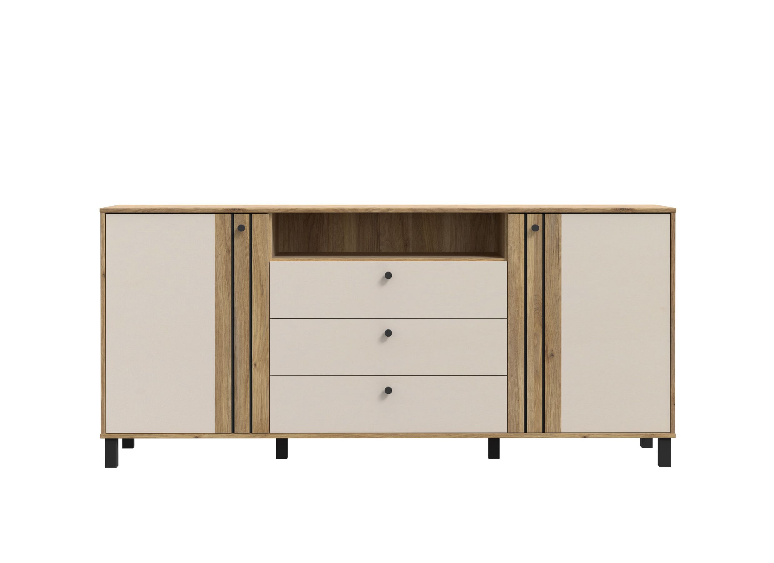 Aperçu - Buffet Killarney 193x87x42cm - décor - mauvela oak/sand