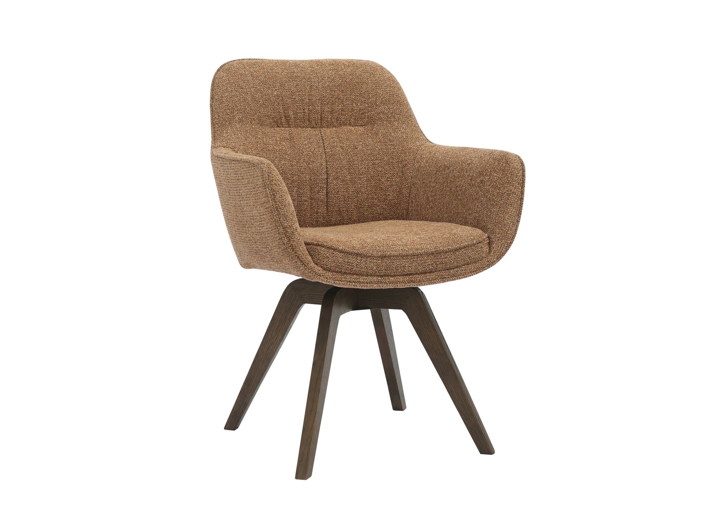 Kuipstoel Tristan 63x62 - Chaise coque Tristan 63x62,5x86,5cm - fibre polyester - rouille