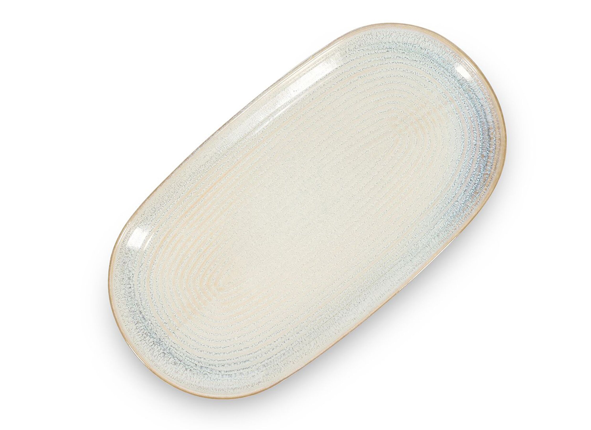 Aperçu - Plat Cameo 33,5x18cm - stoneware - beige