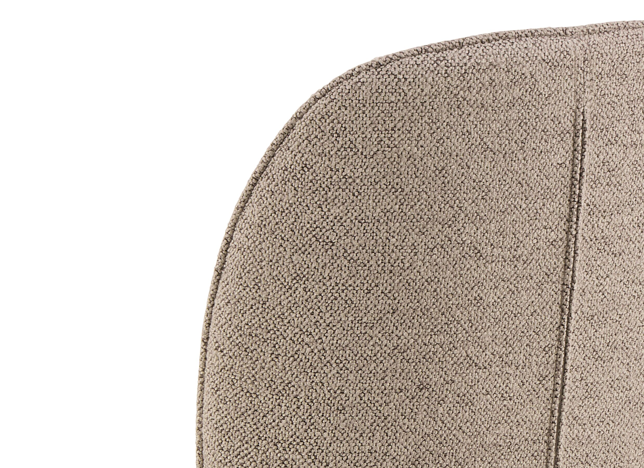 Detailfoto - Stoel 47x49,5x89cm - stof - beige/white oiled oak