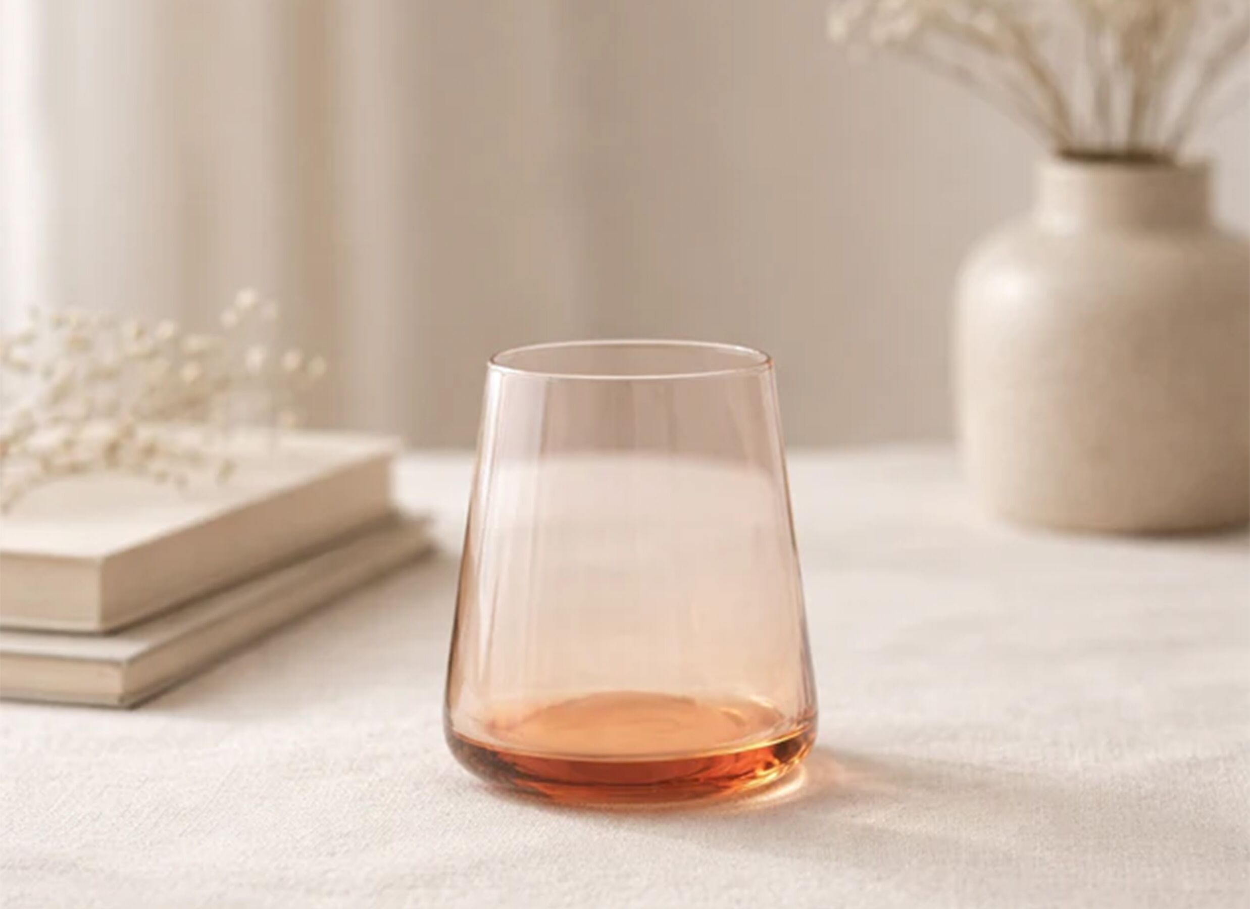 Sfeerfoto - Glas Ray 30cl - glas - bruin set van 4
