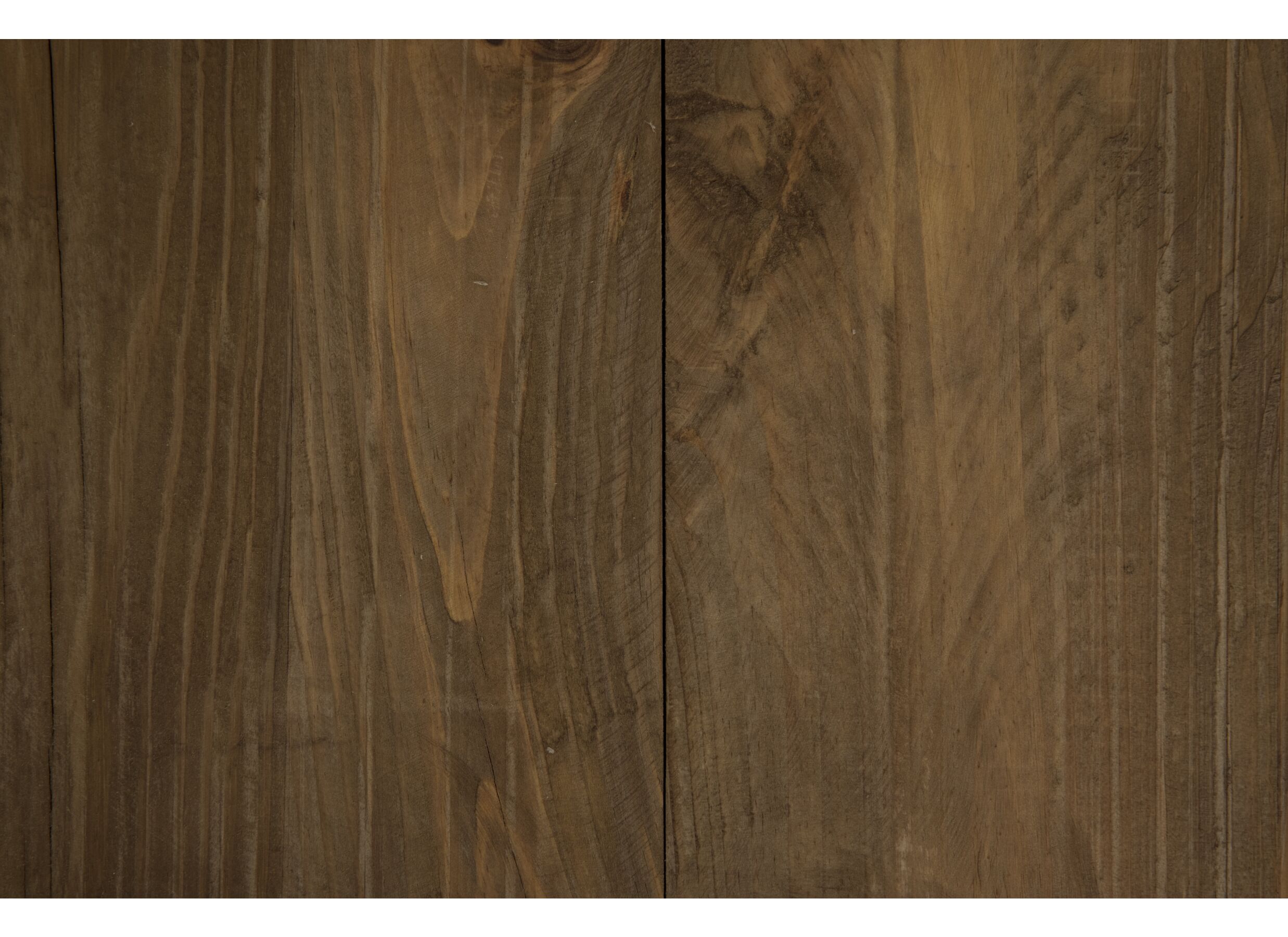 Bijzettafel Navarino Ø45cm - gerecycleerd den massief & ijzer - naturel/zwart