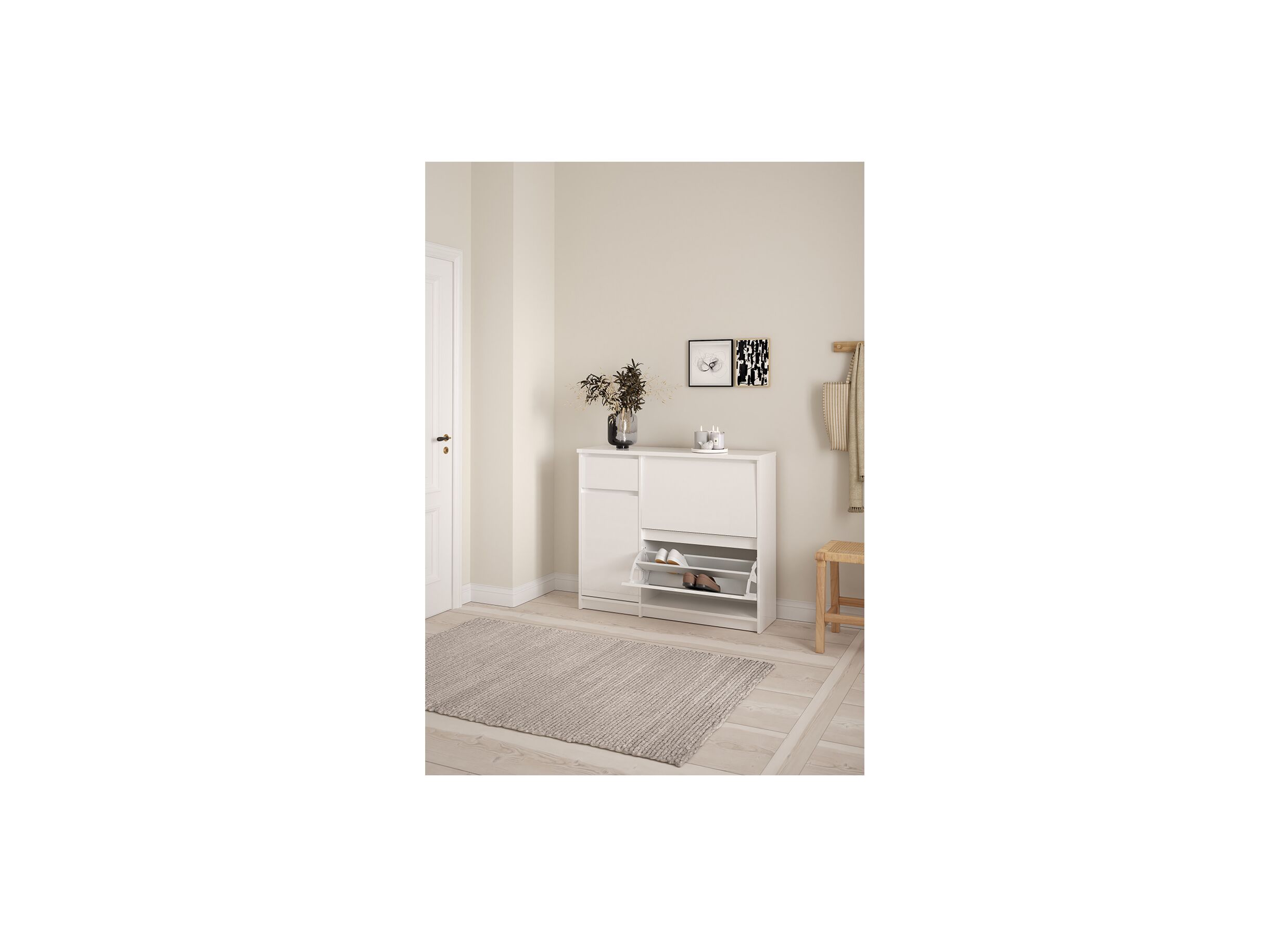 Armoire à chaussures Naia 109x32x93cm
