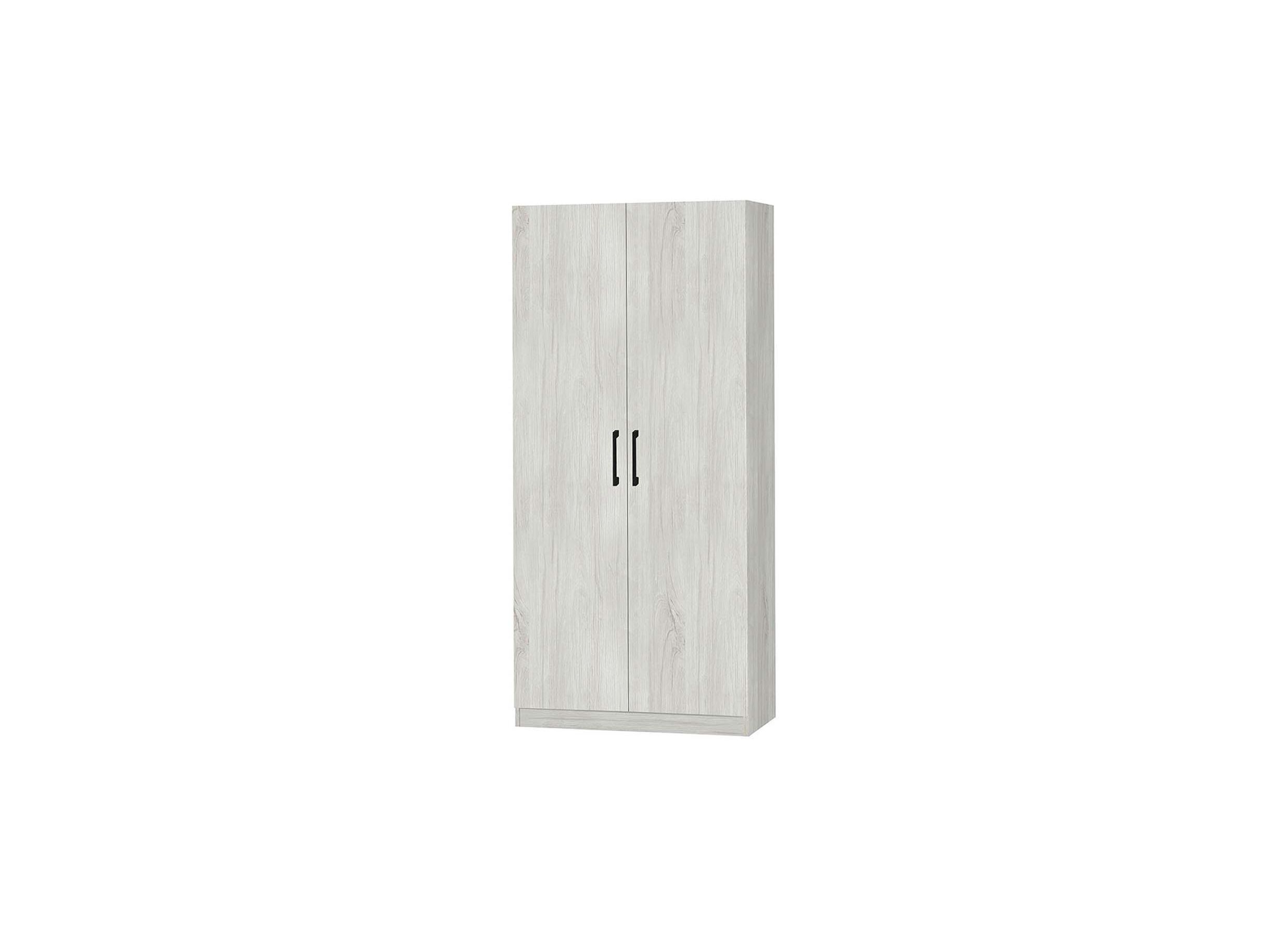 Opbergkast 80cm - decor - witte eik