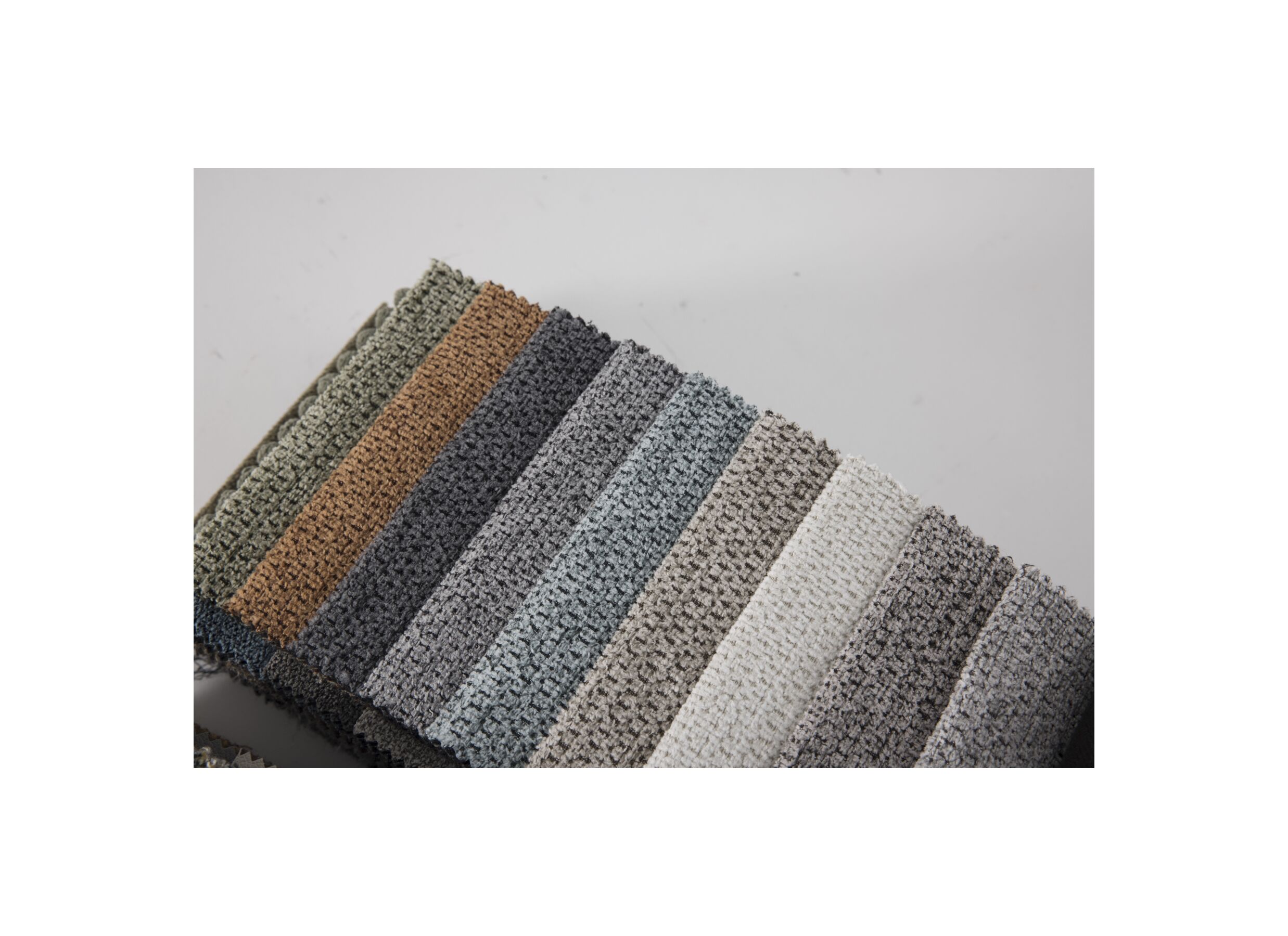 Couleurs - Canapé d'angle Ezra 325x178cm - tissu - greige