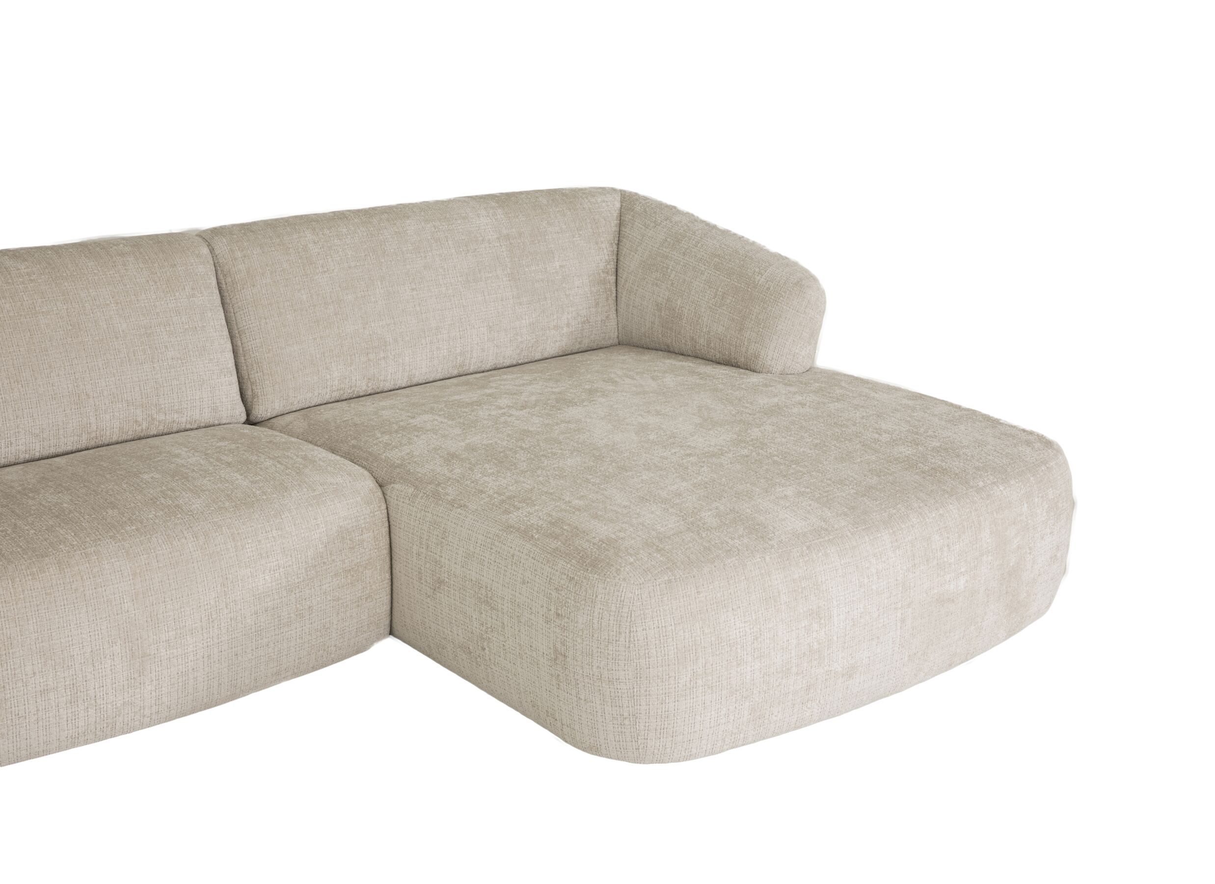 Detail - Canapé d'angle Bled 411x174cm - tissu - sable