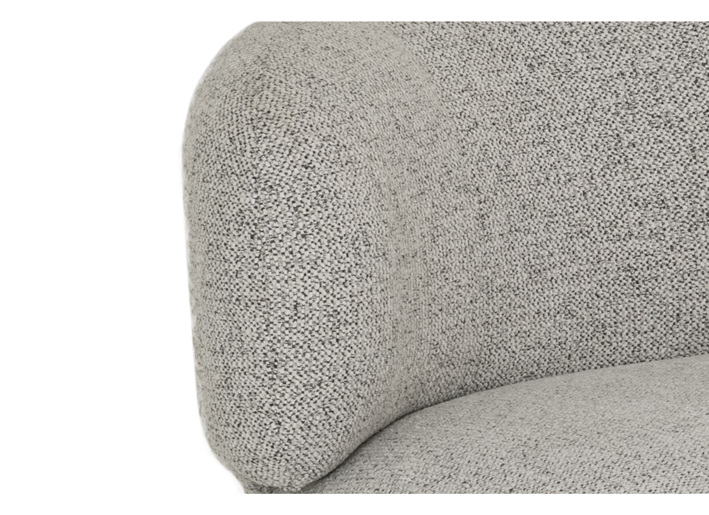 Detailfoto - Fauteuil Rege 80x82x68cm - stof - grijs