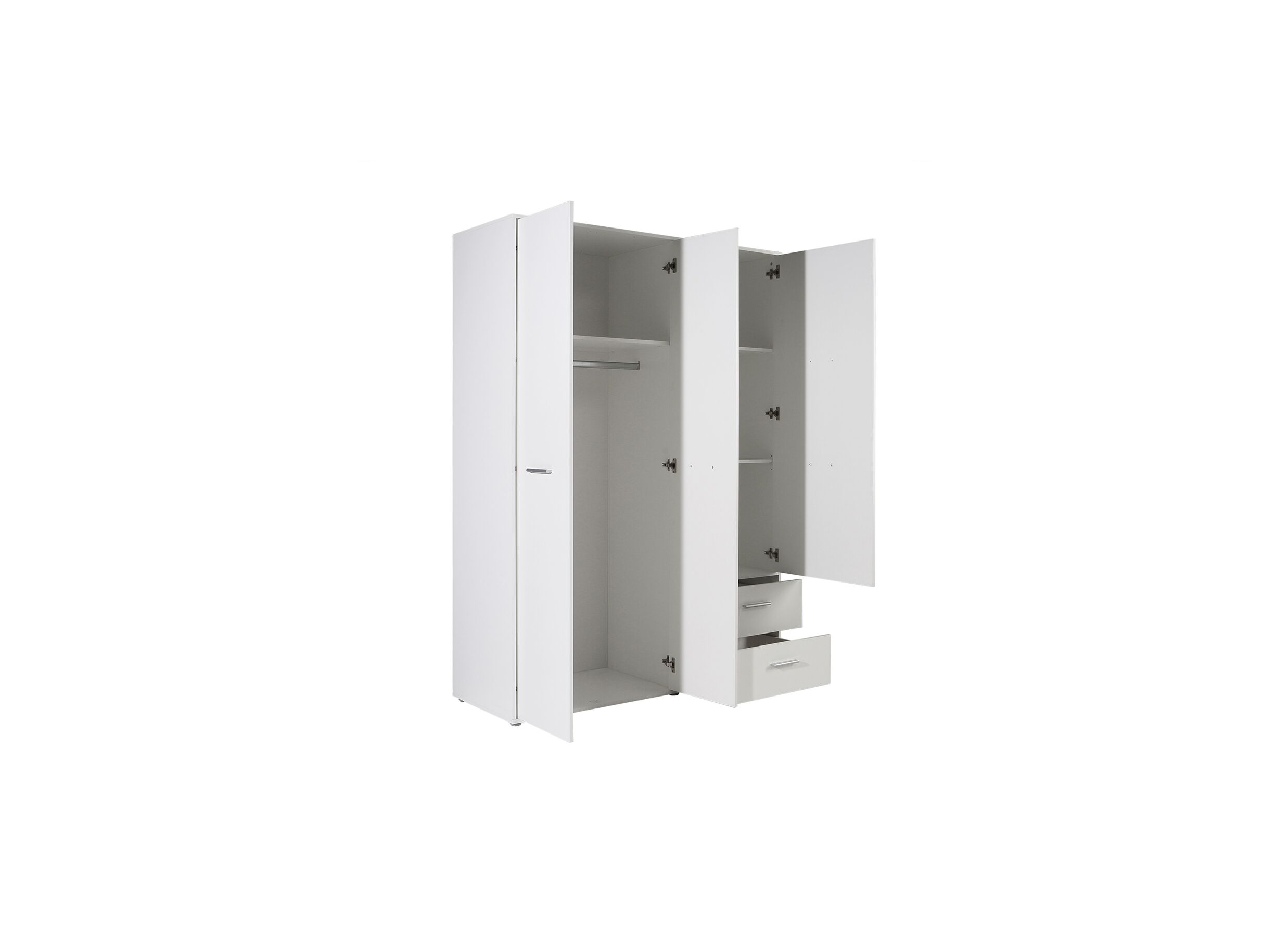 Garde-robe Mokkaro 145cm - décor - blanc