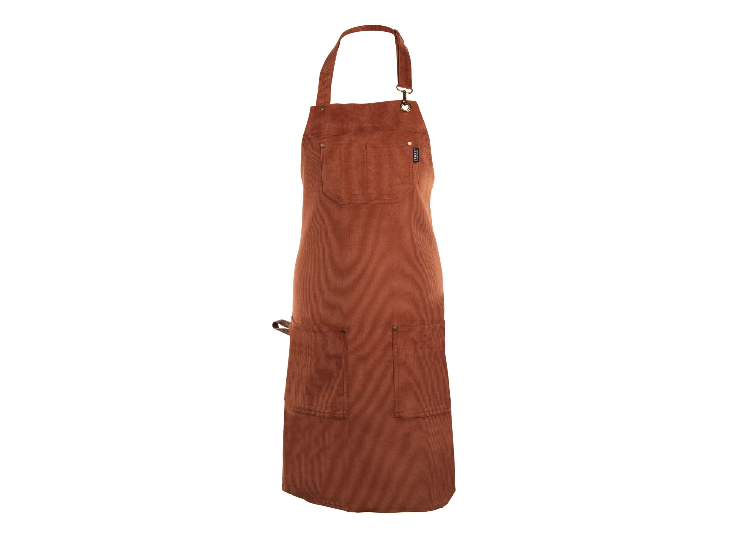 Hoofdfoto - Keukenschort Velmar 70x85cm - katoen & polyester - cognac