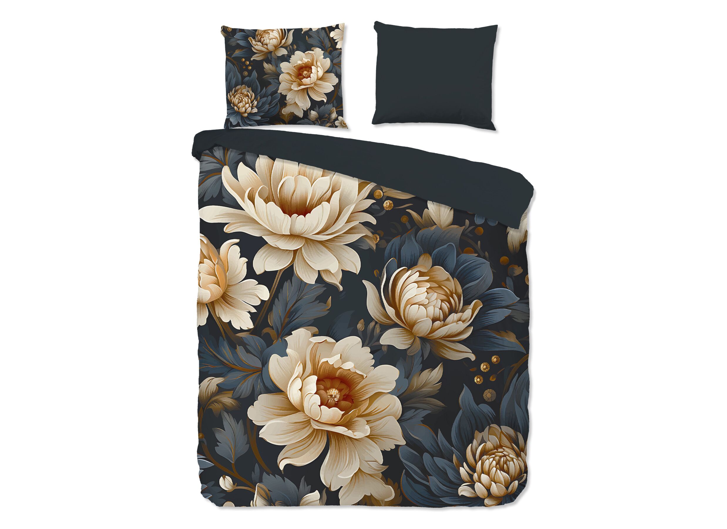 Dekbedovertrek Iron 240x220cm - microvezel - antraciet - Housse de couette Iron 240x220cm - microfibre - anthracite