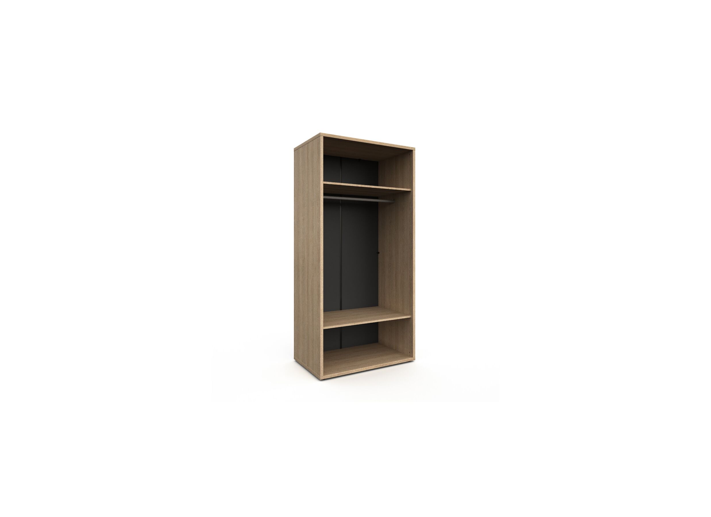 Indeling - Kleerkast Tessa 102x63x210cm - melamine - zand eik