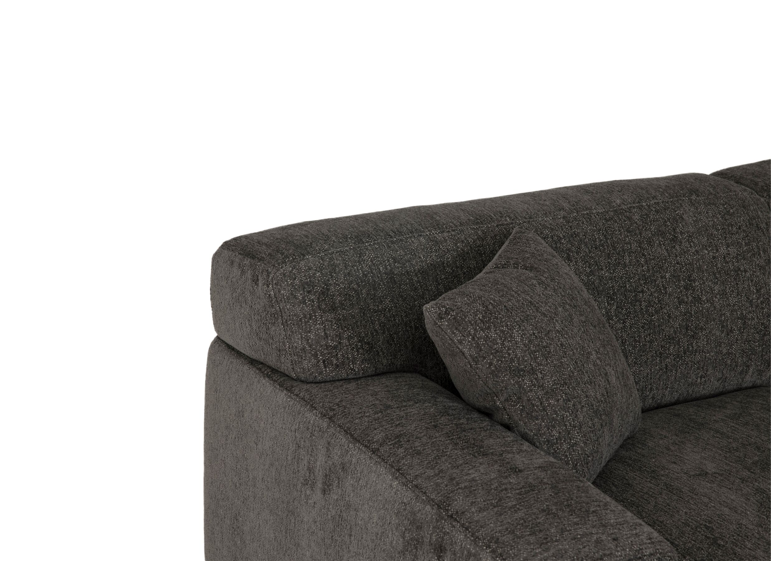 Detailfoto - Hoeksalon New-Konstatinopol 398x217cm - stof - raven