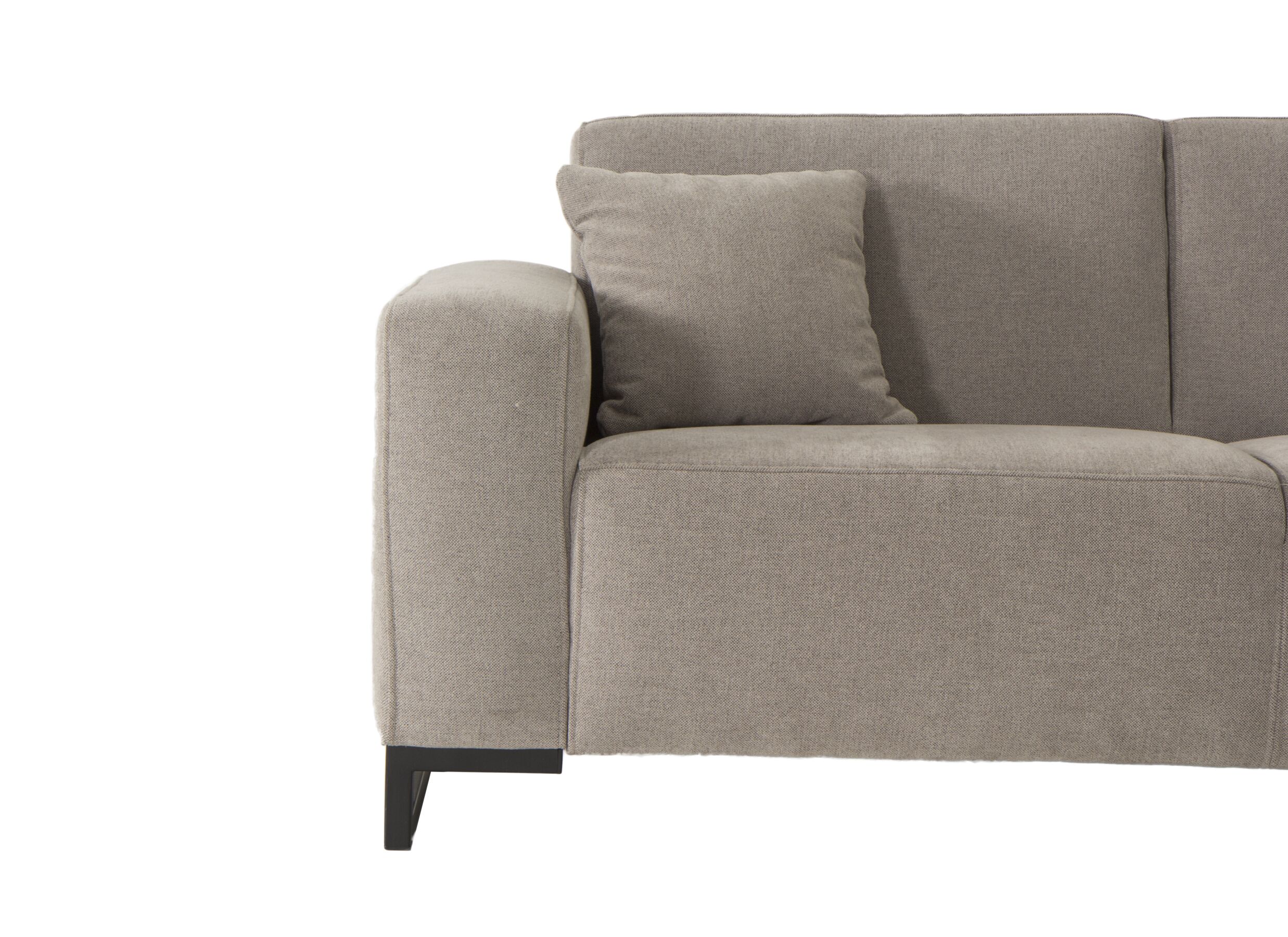 Hoeksalon Cannes 342x267cm - stof - grijs