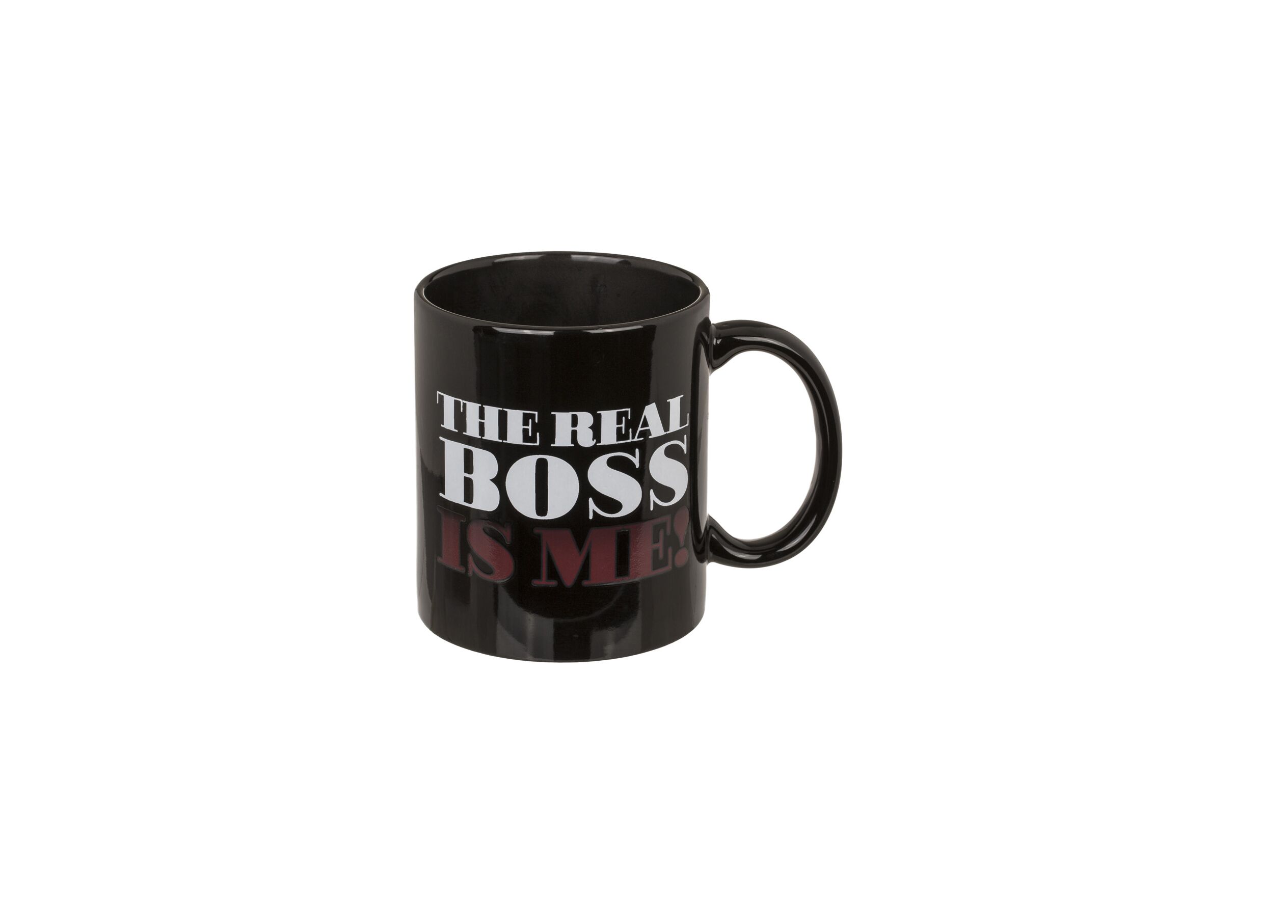 Overzichtsfoto - Mok The Real Boss 32,5cl - keramiek - zwart