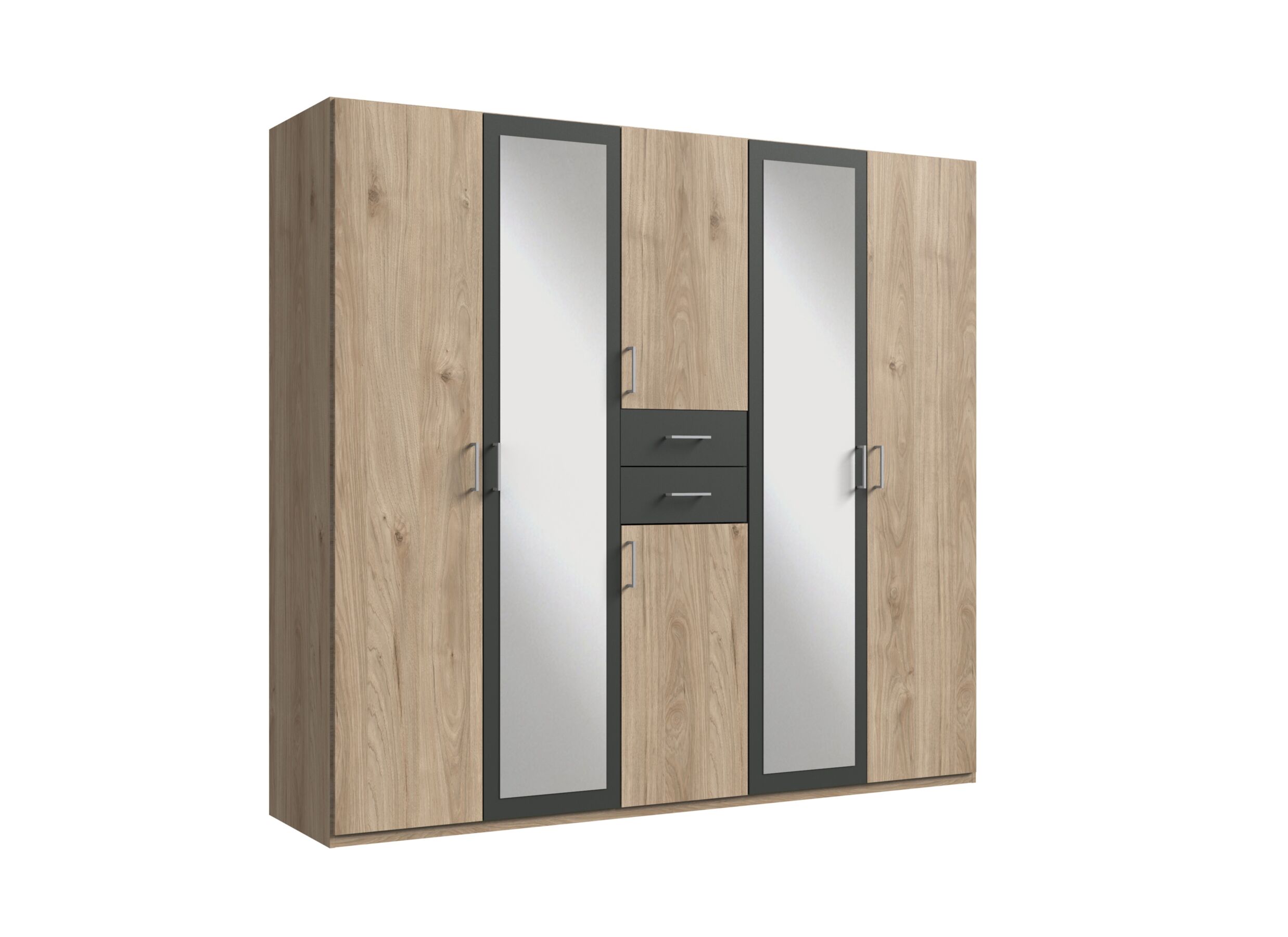 Plus Important - Garde-robe Diver 225cm - décor - chêne sonoma & graphite