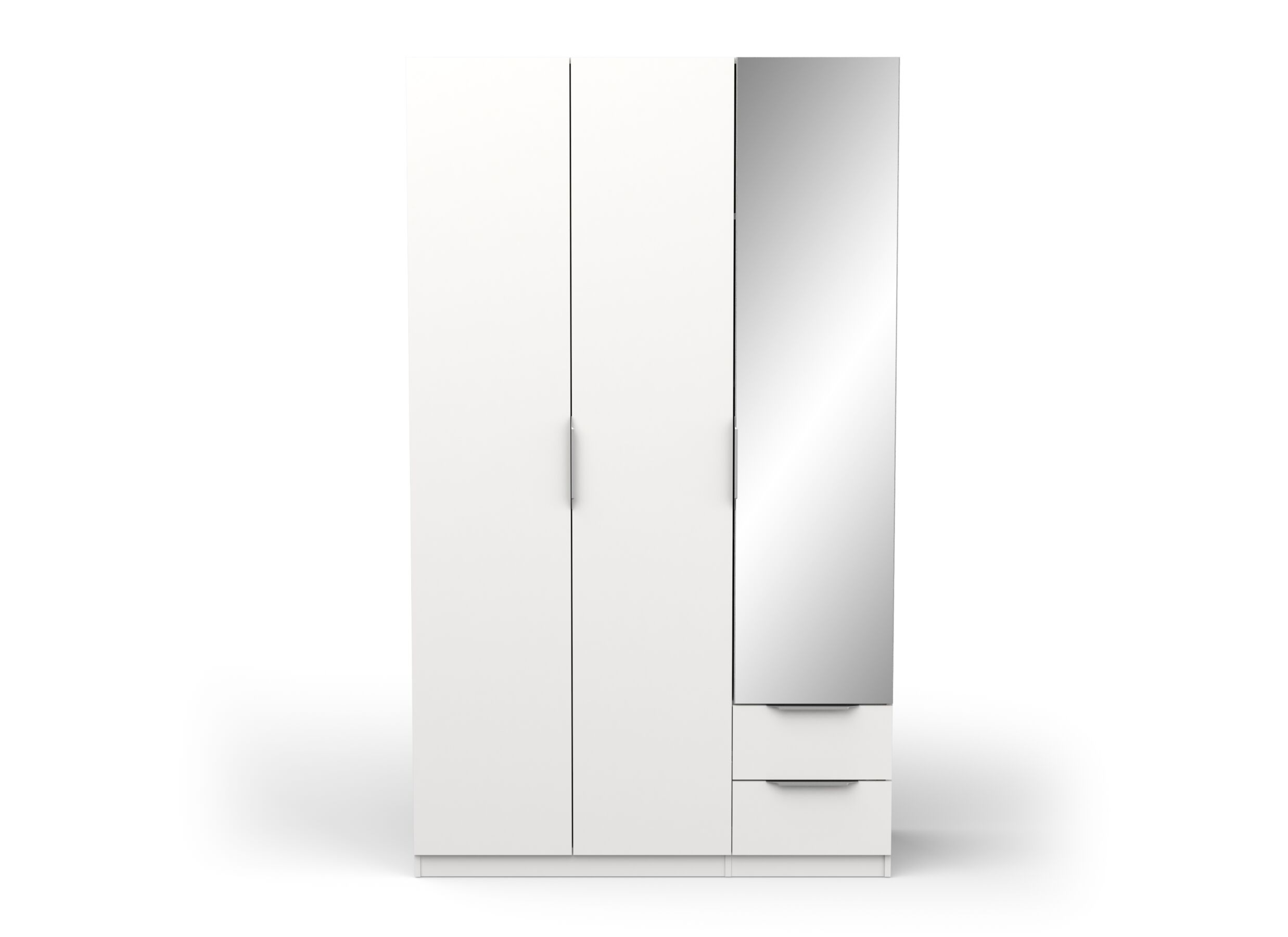 Kleerkast Ghost 119cm - decor - wit
