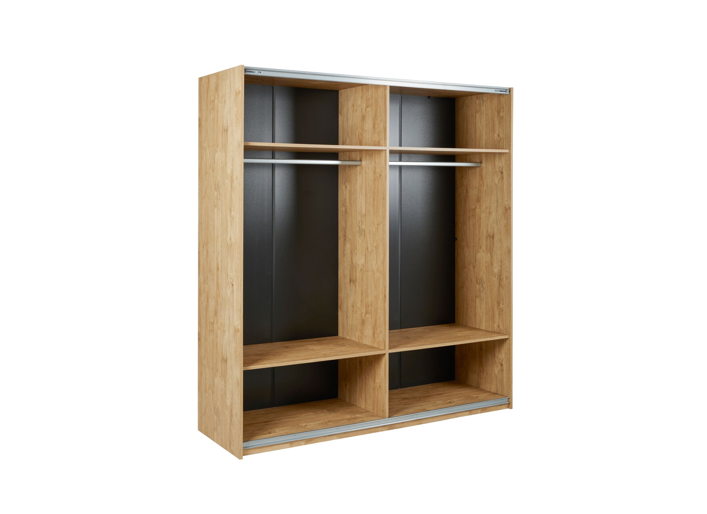 Armoire à portes coulissantes Clara 200cm - melamine - golden oak