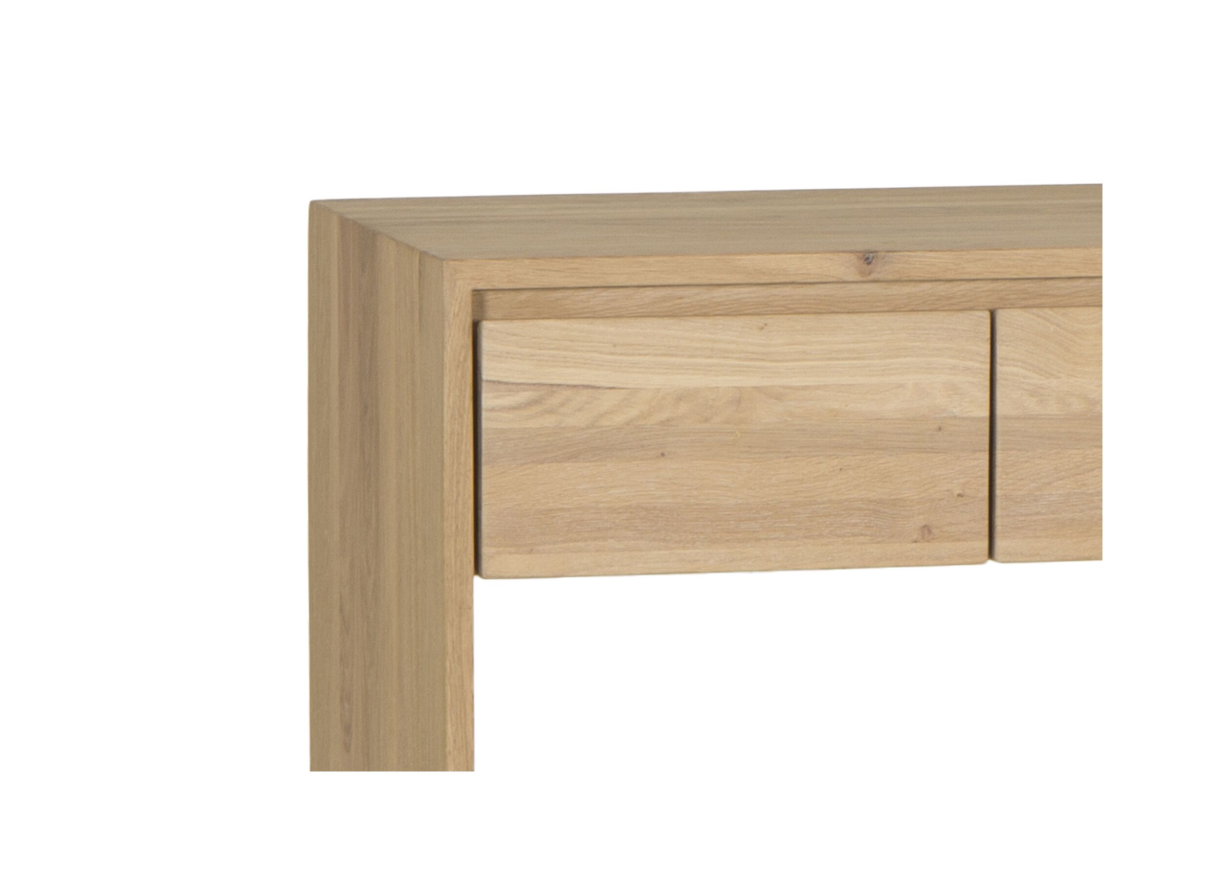 Console Palacio 130x40cm - chêne massif & décor - naturel