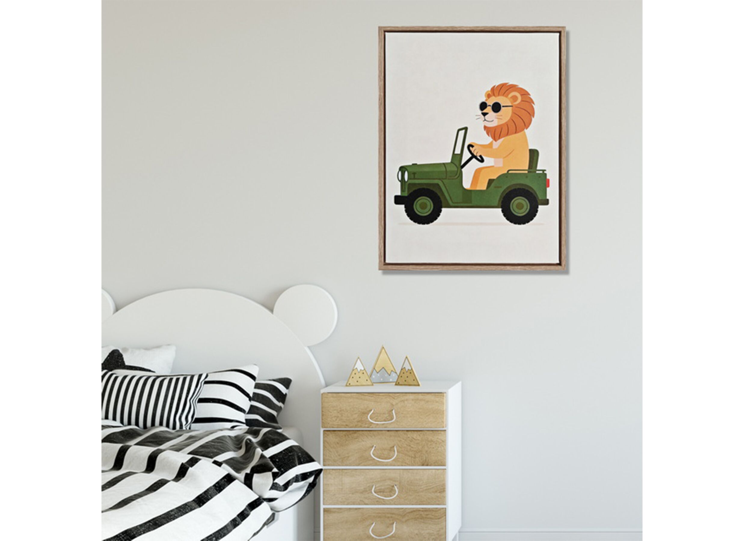 Sfeerfoto - Print op canvas Safari Lion 30x40cm