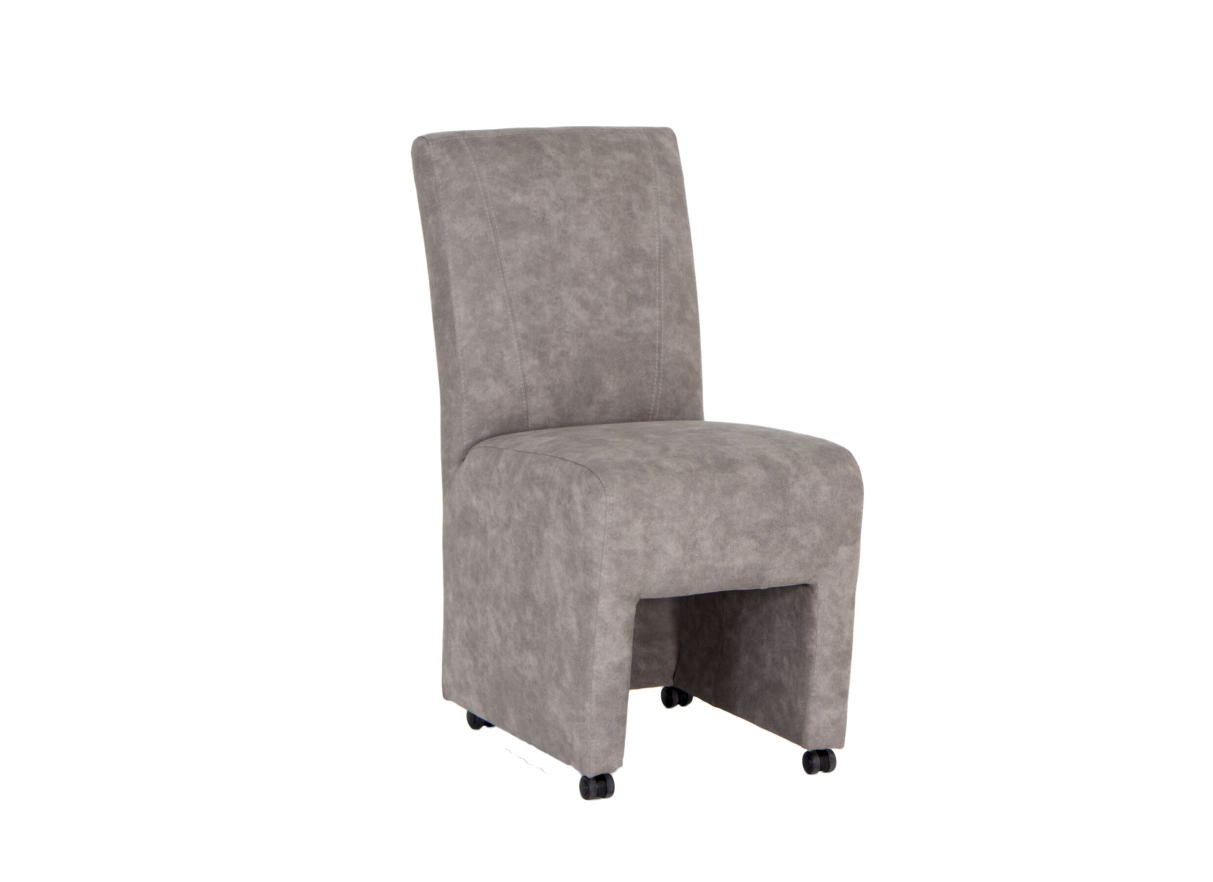 Stoel Oliver 50x70x94,5cm - stof - zilvergrijs
