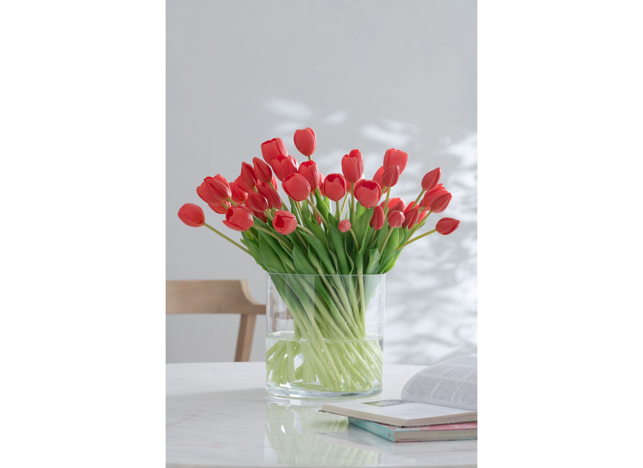Foto ambiance - Fleur artificielle Bouquet Tulipe H45,5cm, 7 pièces