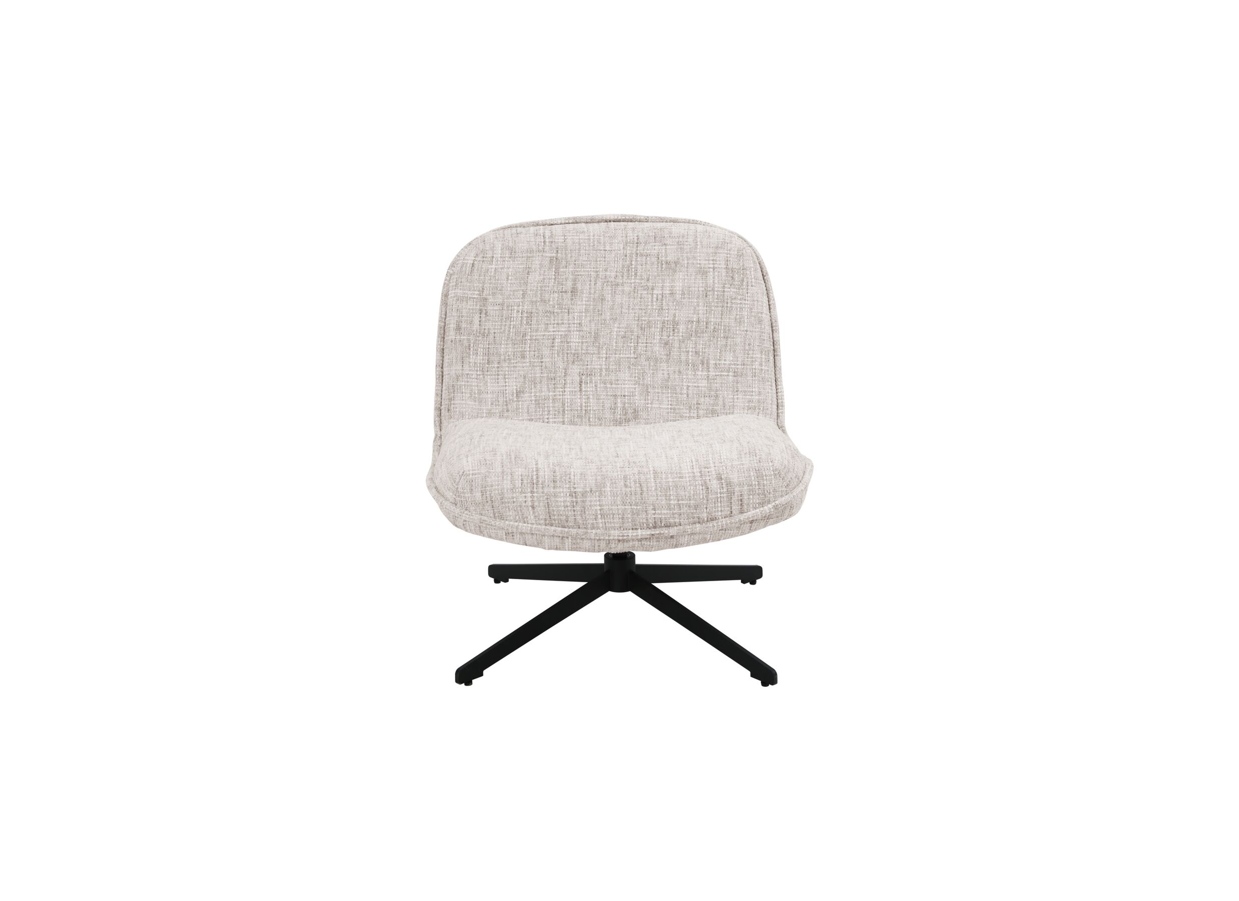 Overzichtsfoto - Draaifauteuil Area polyestervezel - beige - 76x70x80cm