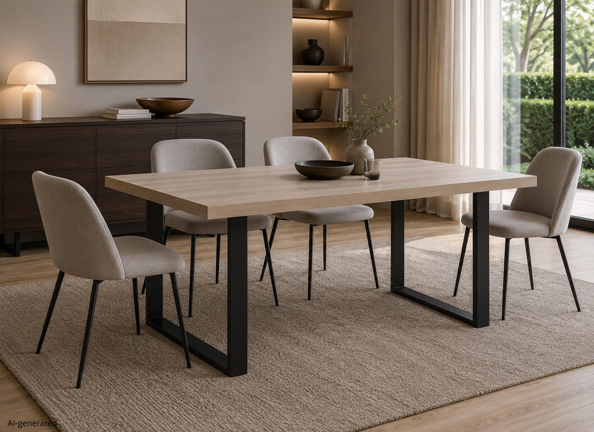 AI Generated - Table Uri 170x100cm - décor - hudson oak