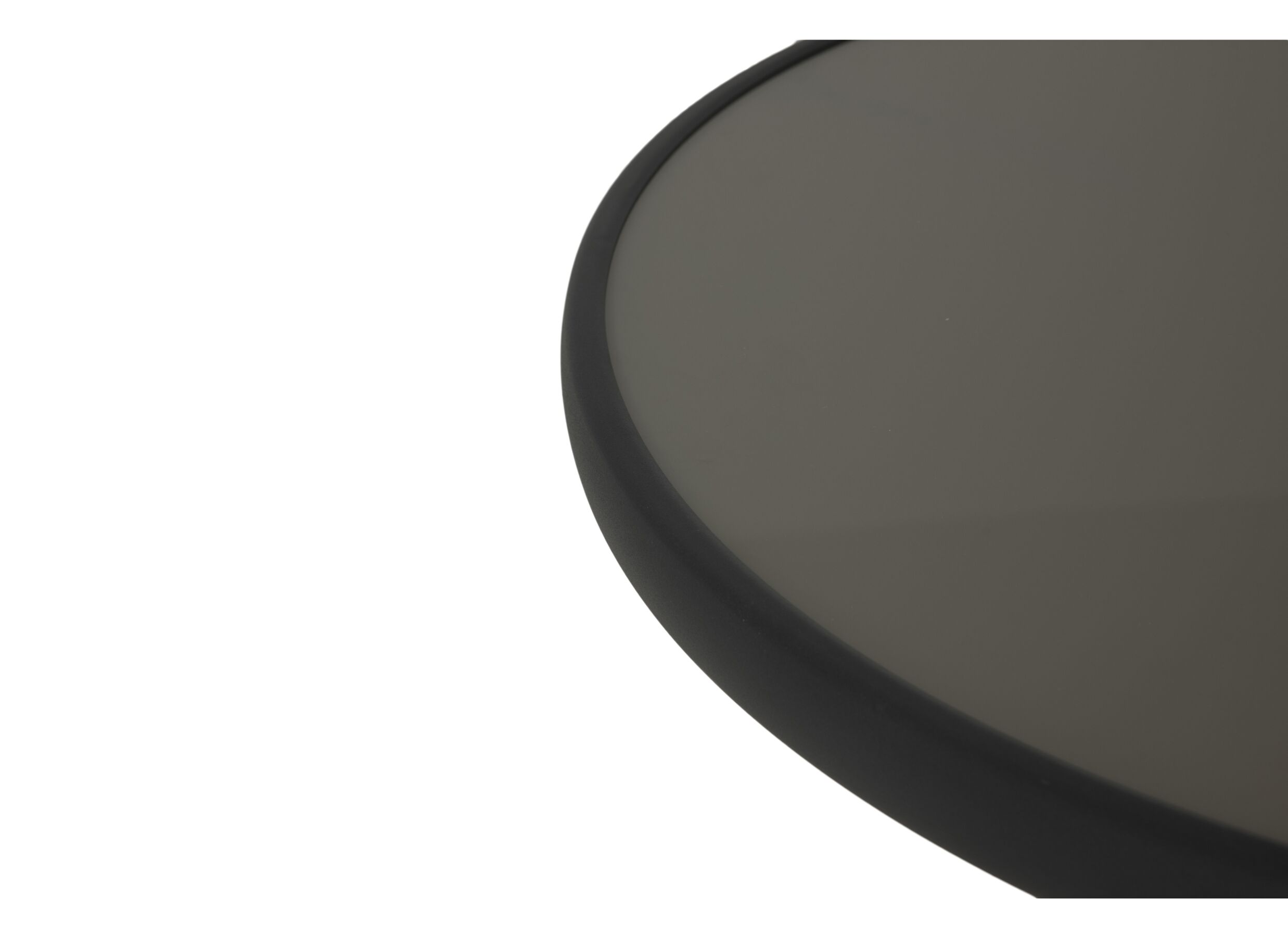 Detail - Table de jardin Close-Up Ø60x72cm - acier & verre - noir