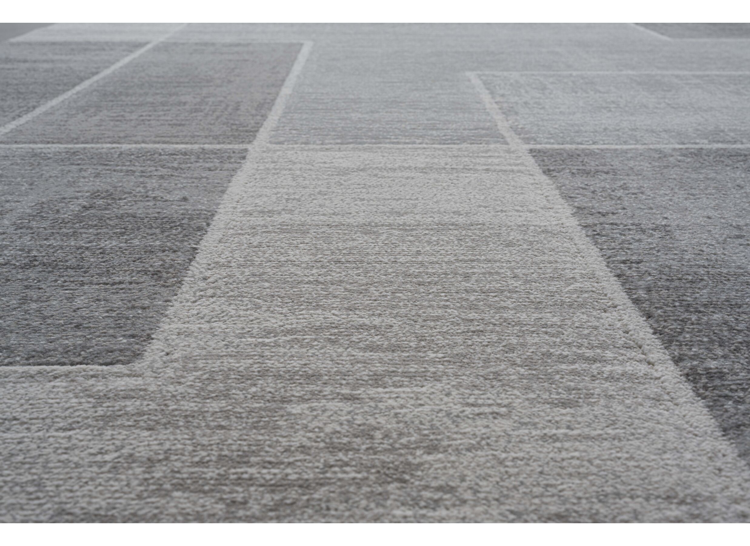 Tapis Aspero 160x230cm - polyester - gris