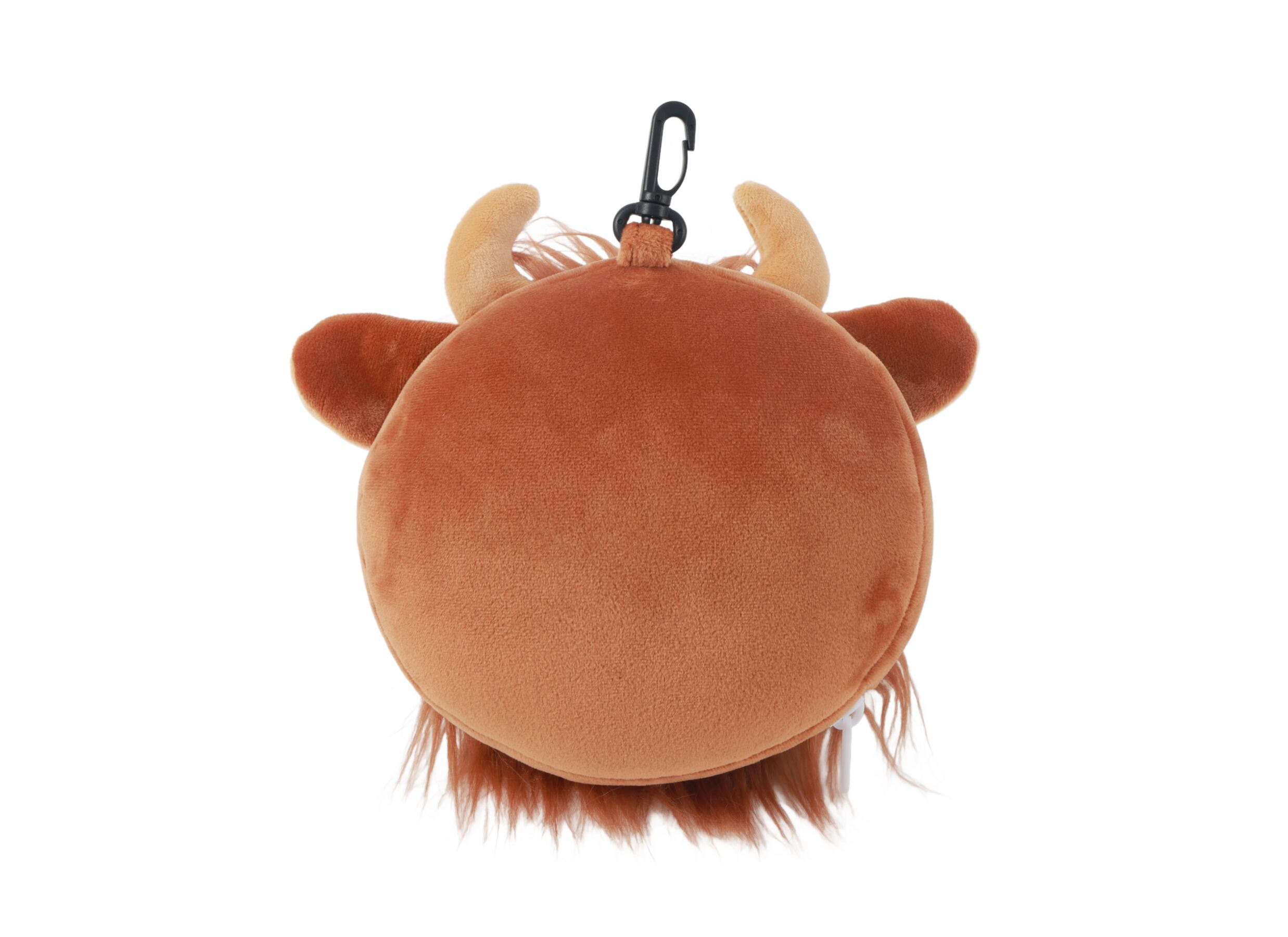 Aperçu - Coussin Highland Cow avec masque de sommeil - tissu - marron