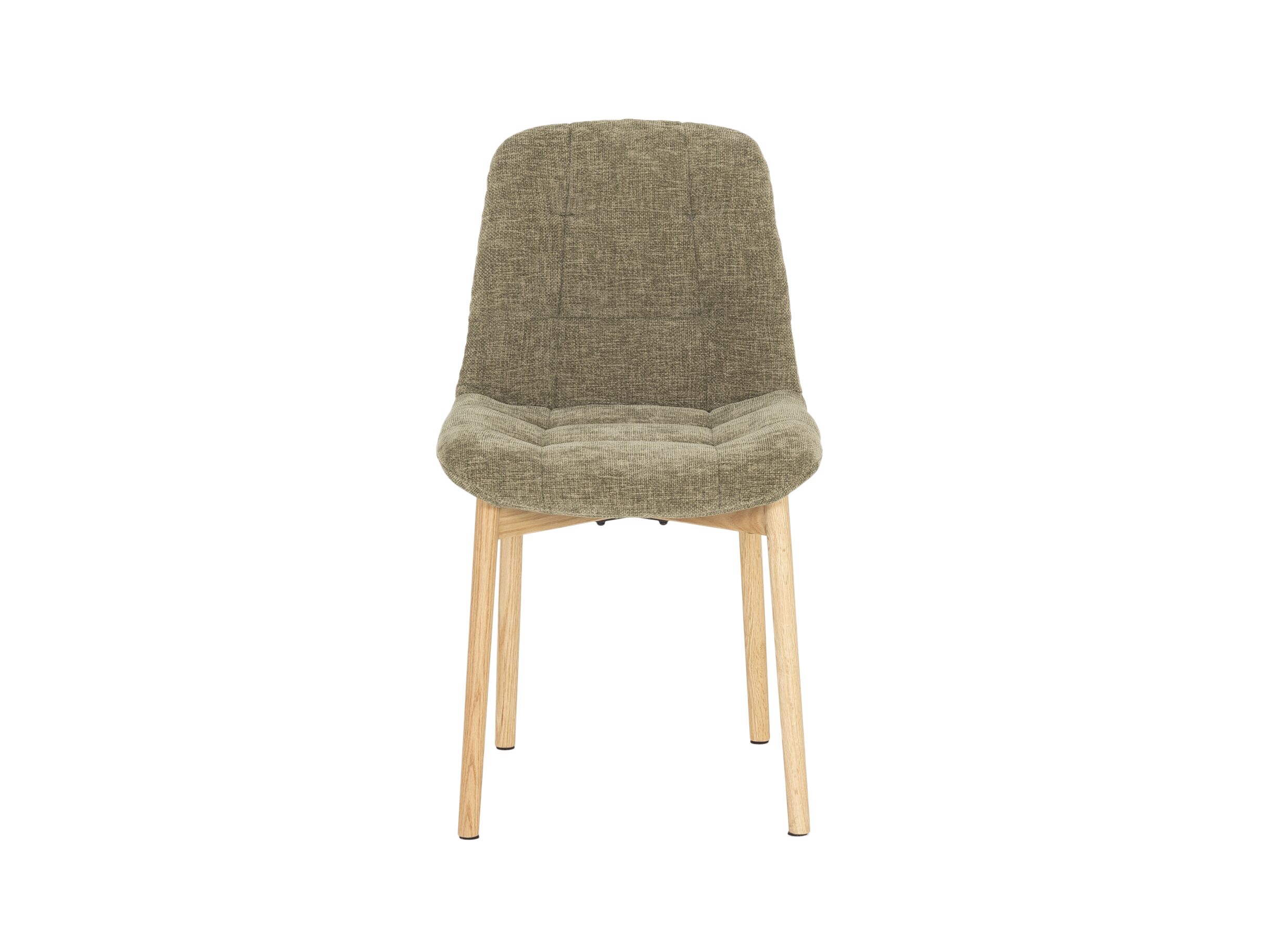 Aperçu - Chaise Cassian 49x54x86cm - tissu - vert olive