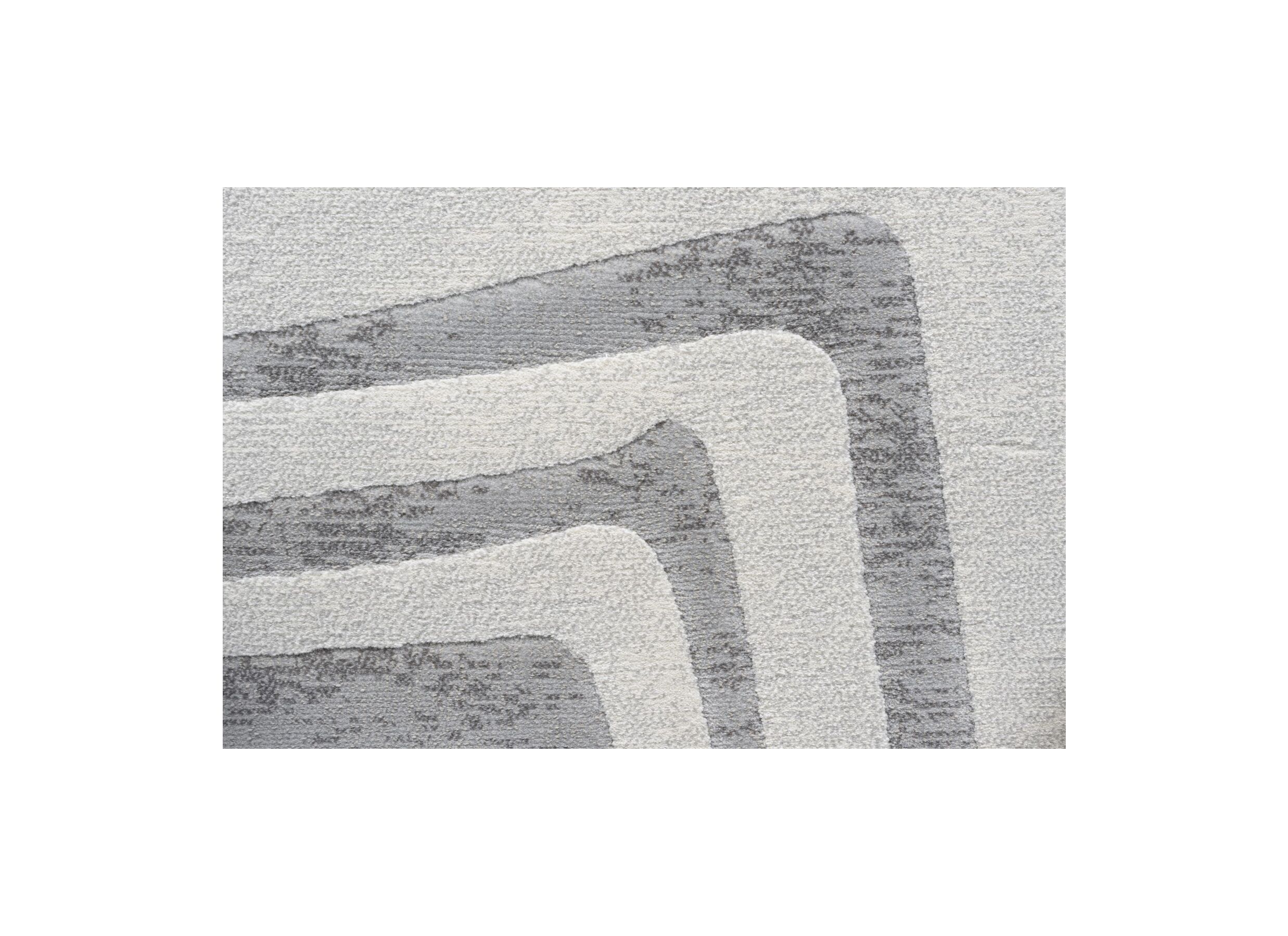 Detailfoto - Tapijt Aspero 150x80cm polyester wit grijs