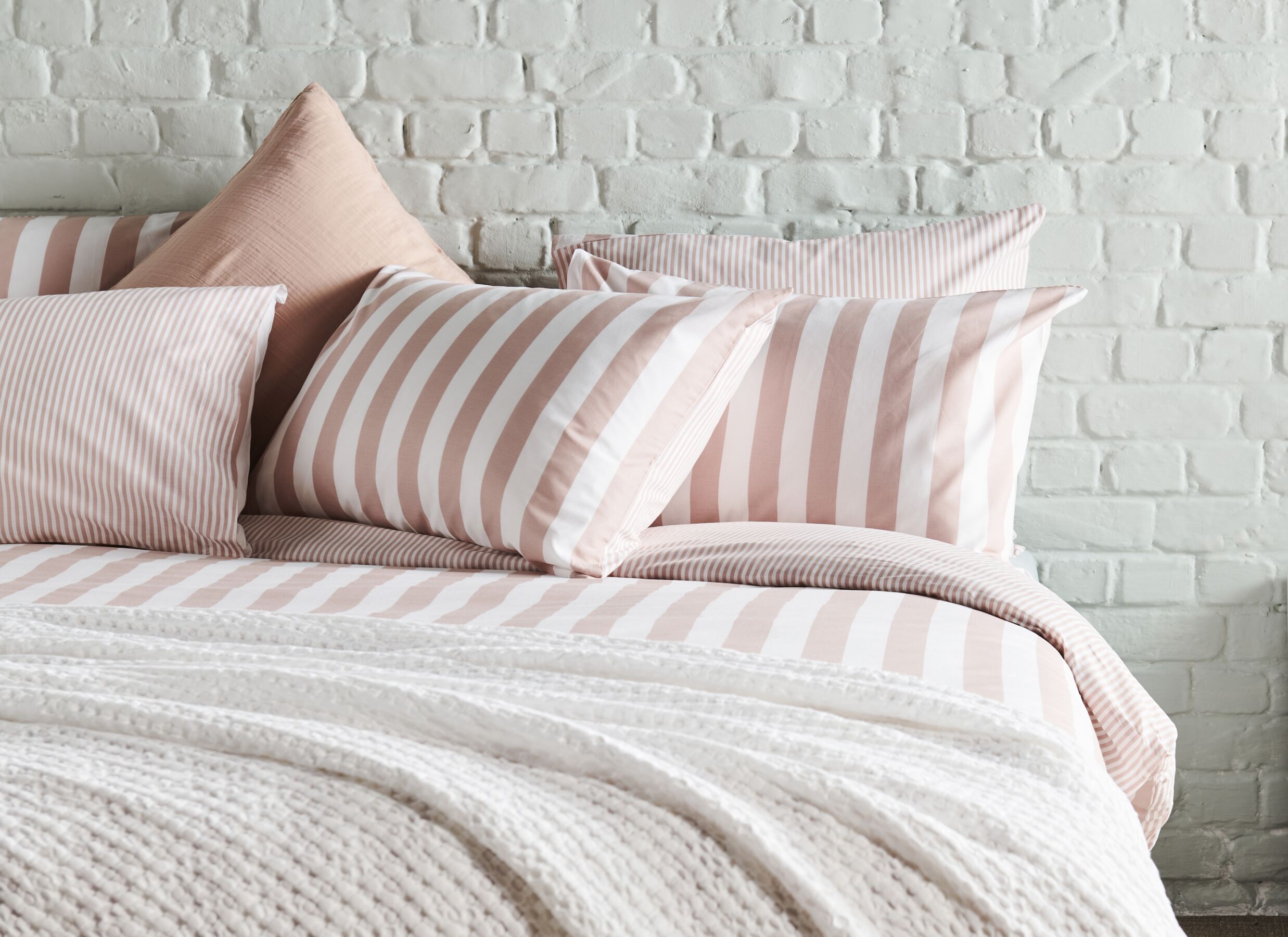 Foto ambiance - Housse de couette 200x200/220cm - coton - rose