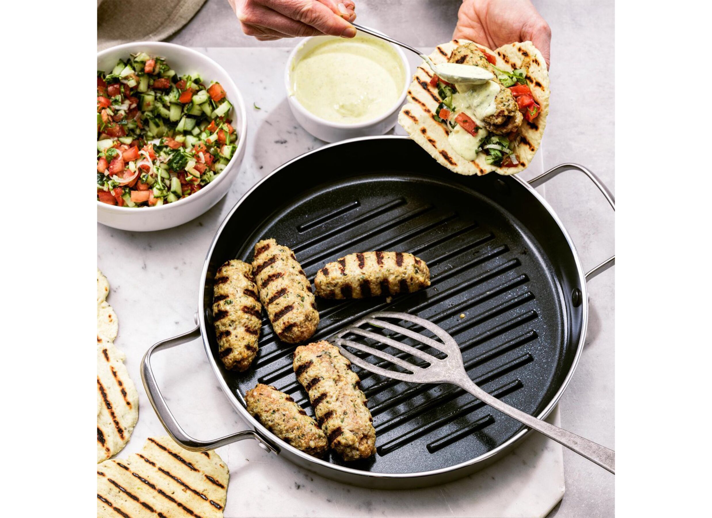 Foto ambiance - Dagelijkse Kost poêle-gril Ø28cm