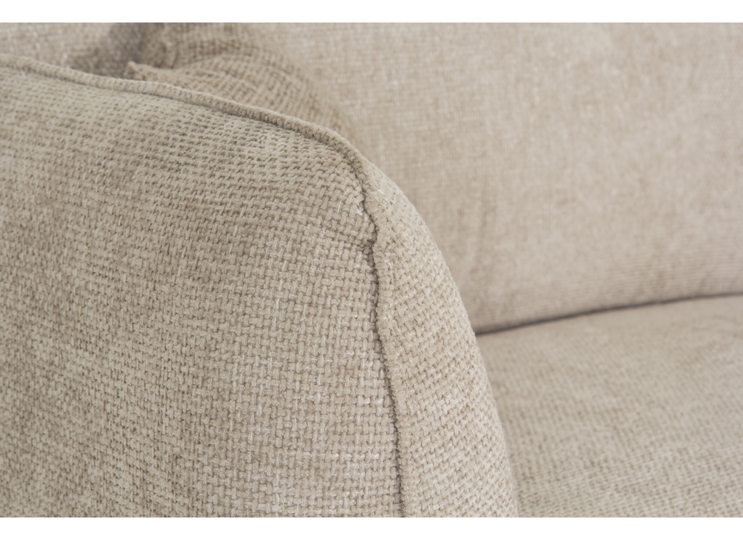 Canapé d'angle Kelmis 323x178cm - tissu - beige