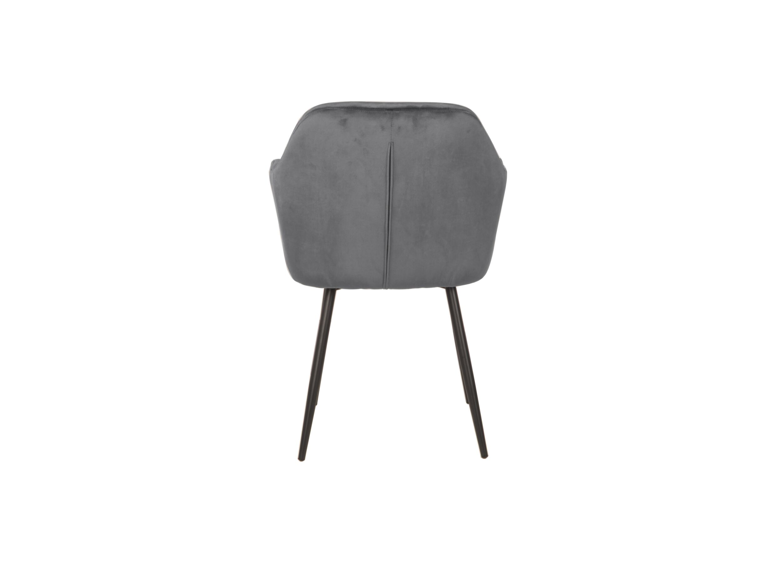 Stoel 58x60x82cm - polyestervezel - grijs