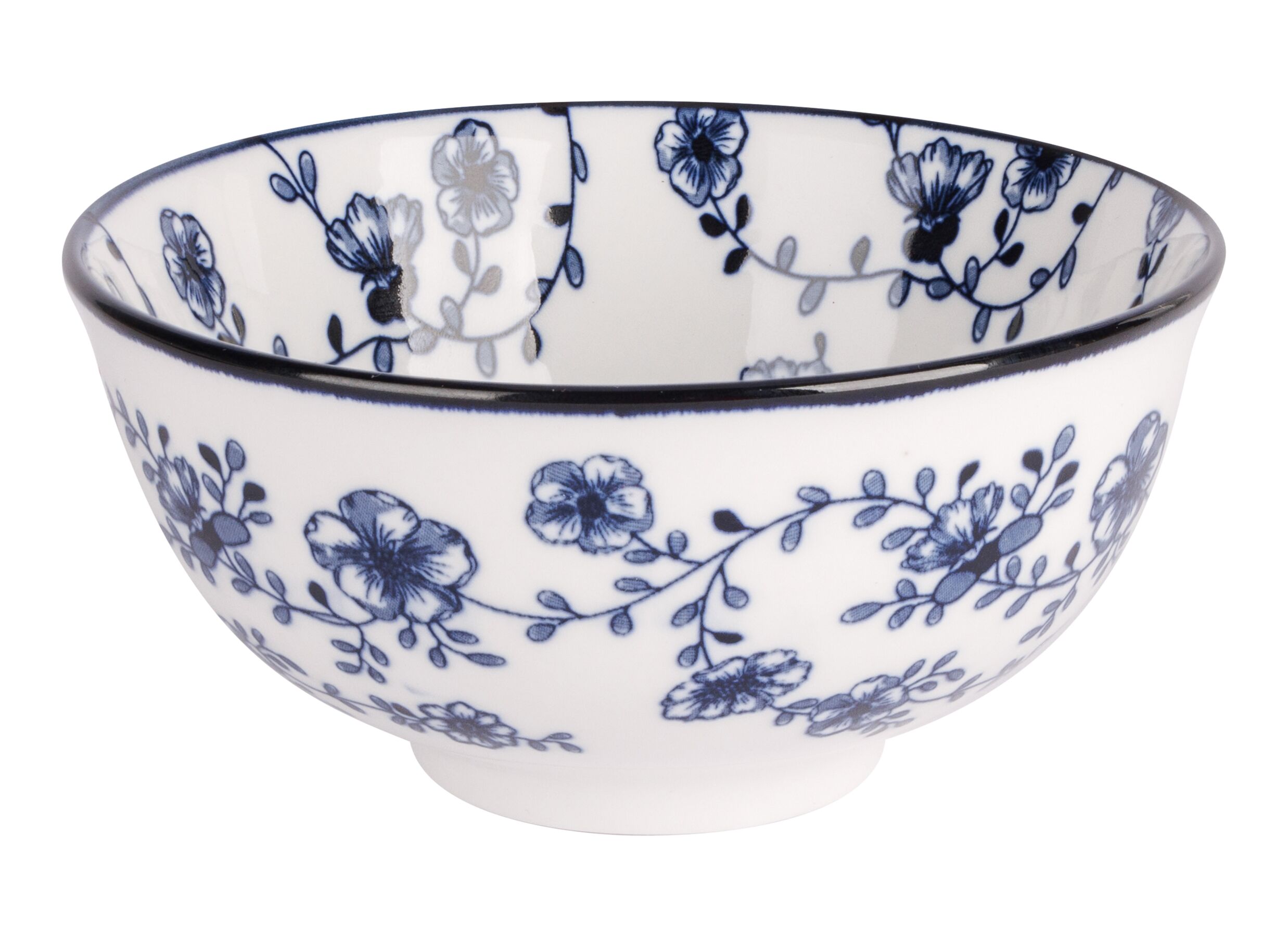 Aperçu - Bol Flor Azul Ø11,5cm - porcelaine - blanc & bleu