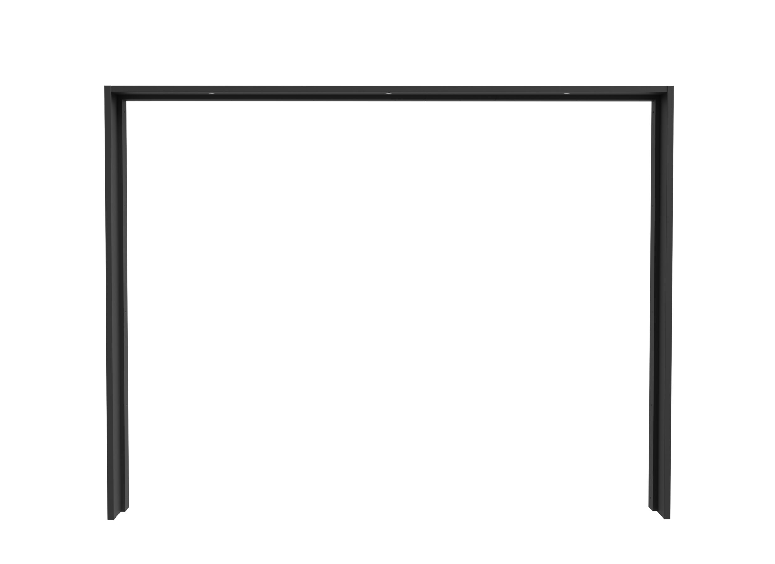 Aperçu - Encadrement pour armoire Hayato 270cm - décor - noir