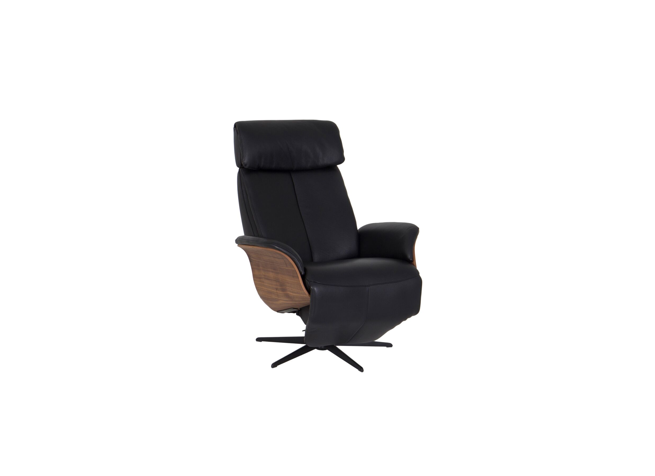 Fauteuil relax Relax 7602 cuir noir - Fauteuil relax Relax 7602 cuir - noir
