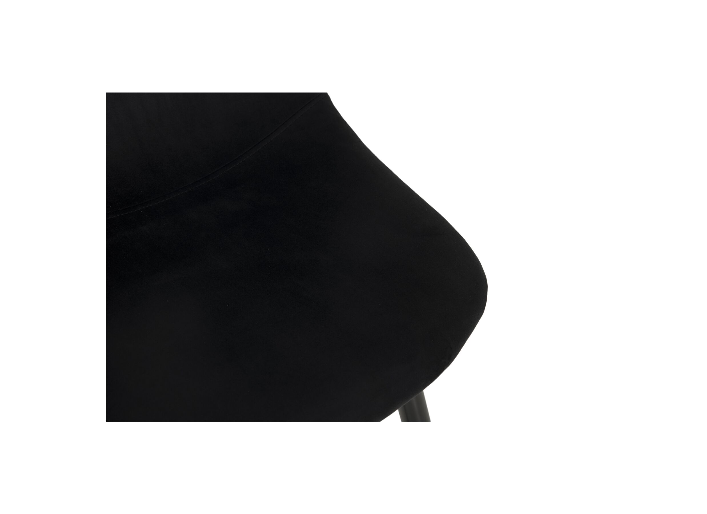 Detailfoto - Barstoel Charlton ZH66cm - stof - zwart