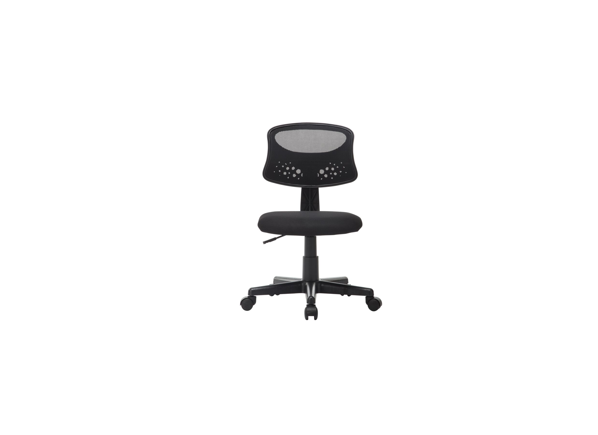 Chaise de bureau Nola 43x48x89,5cm - tissu - noir